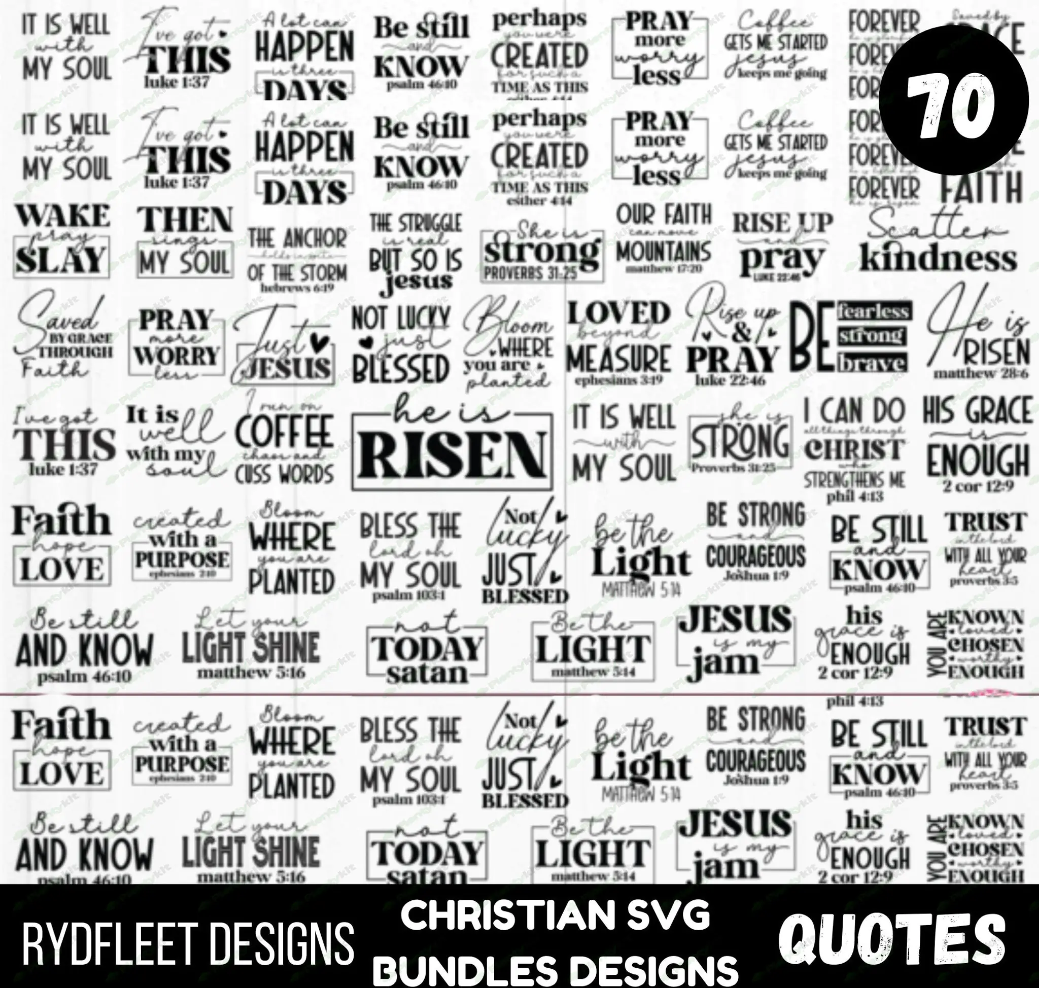 Christian SVG Bundle, Scripture Bundle, Christian tshirt, Scripture SVG, Bible Verse Bundle, Instant