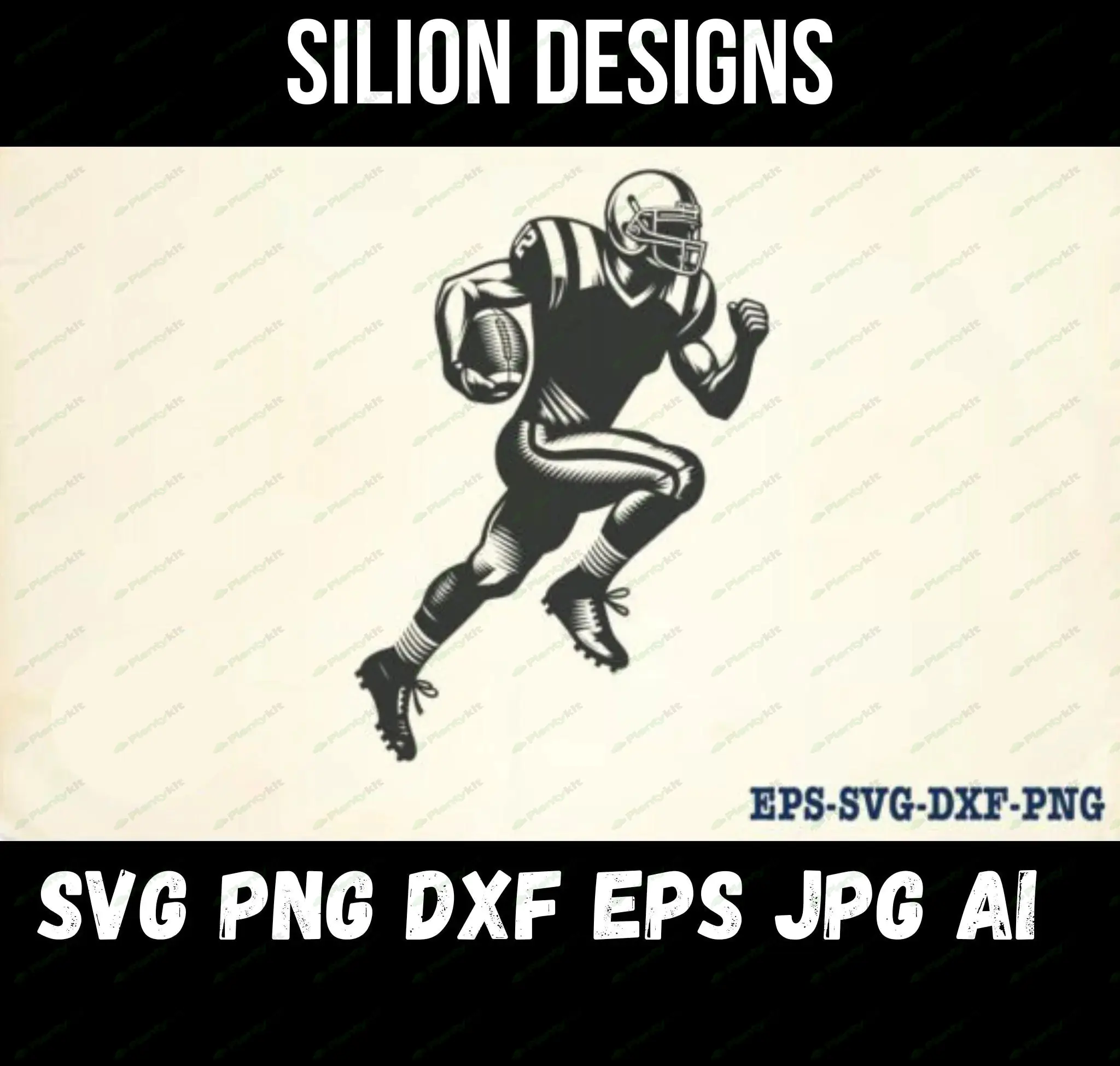 American Football Player Svg , Football Bundle SVG , Football