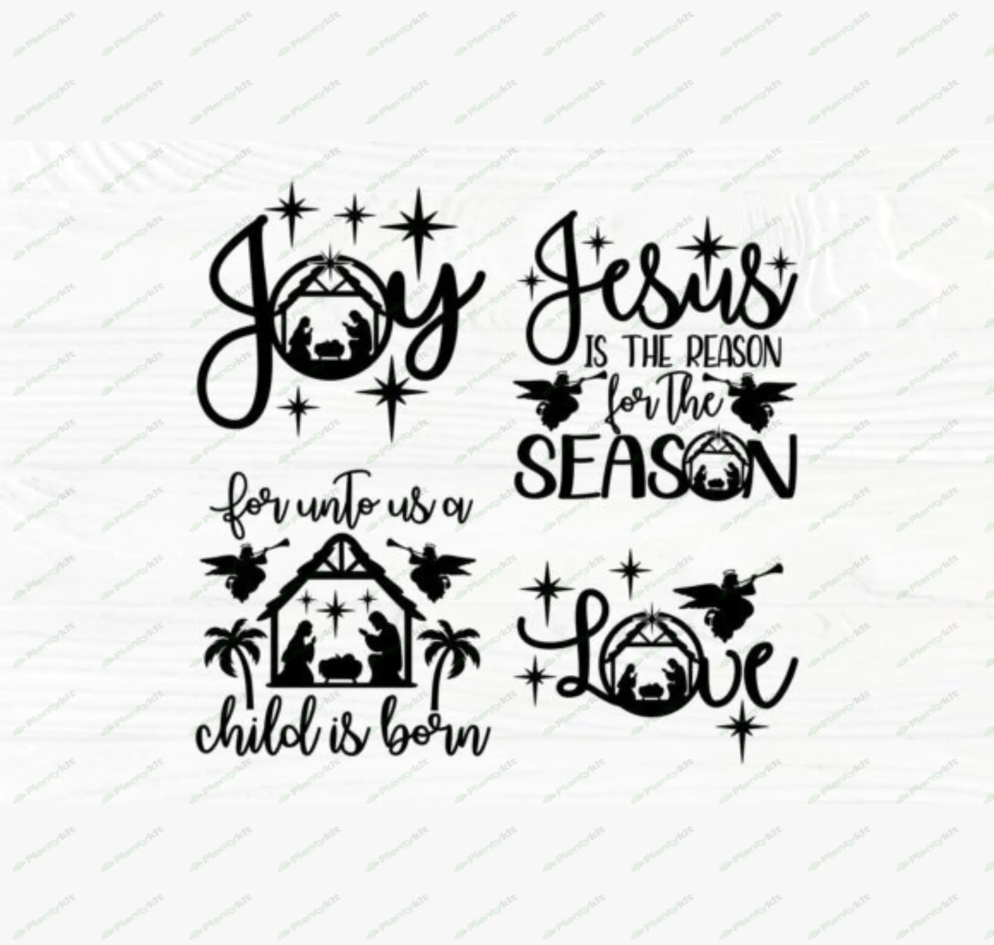 🎄 Nativity SVG Bundle: Beautiful Christmas Scene Designs for Your Holiday Crafts 🎅