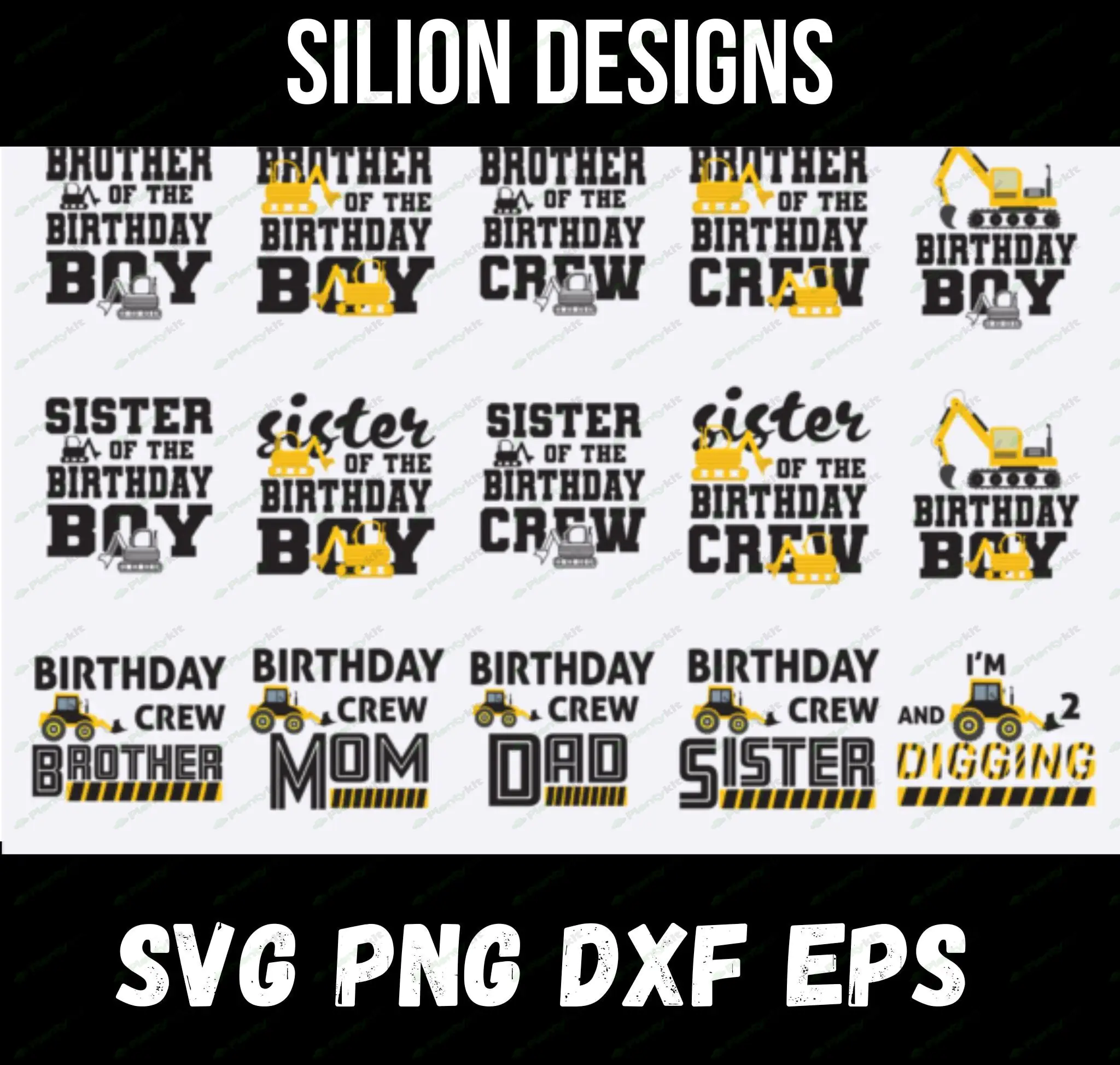 Construction Svg, Birthday boy svg, Construction Birthday crew Svg, Bulldozer svg, boys kid Birthday