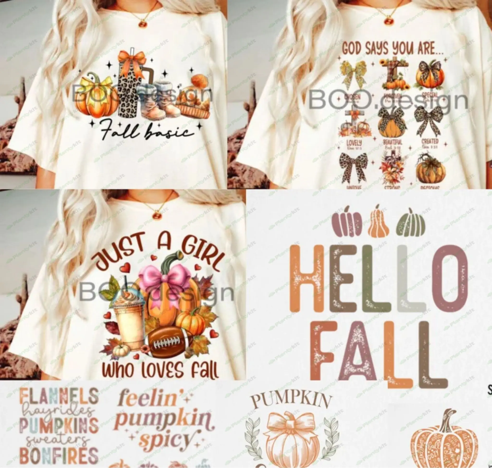 Fall Bundle 16oz Glass Can, It's Fall Y'all Frosted Glass, Pumpkin Spice Season Autumn, Gnomes