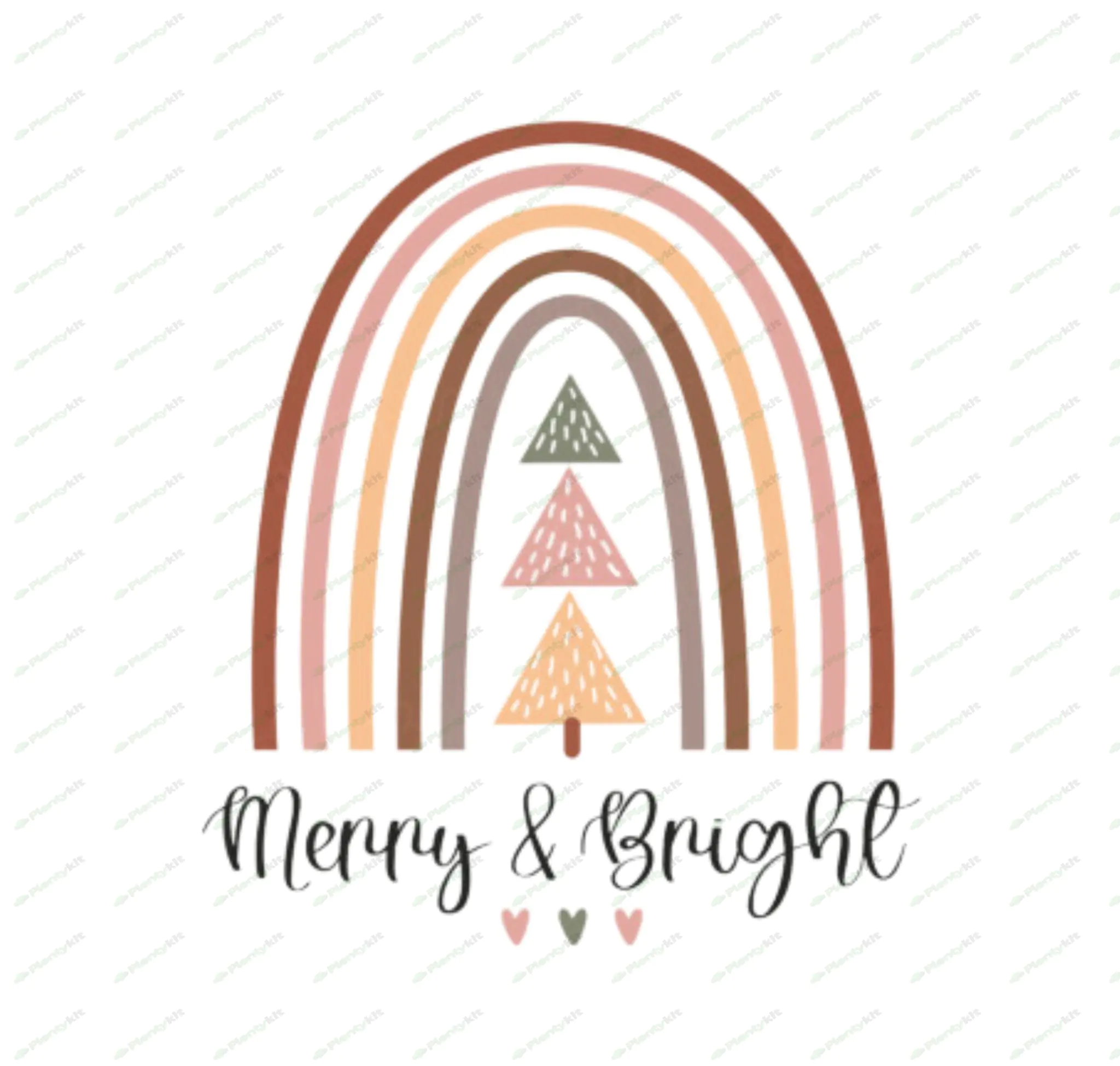 "Boho Christmas SVG & PNG Bundle | Modern Holiday Design Files for Cricut"