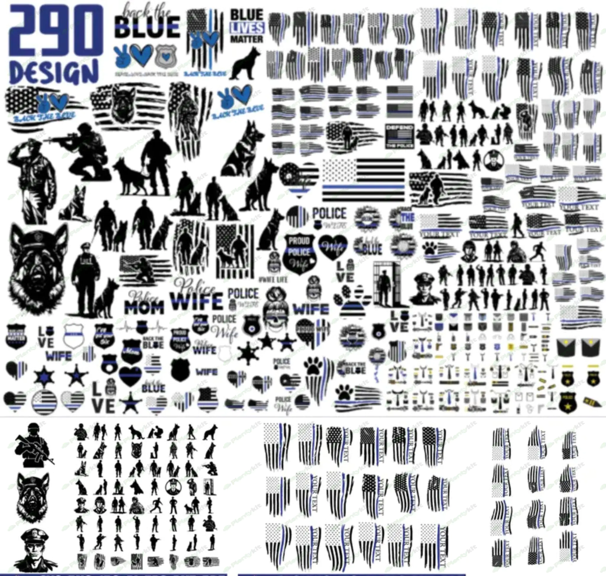 Special Bundle Police Svg, Back the Blue Svg, Thin Blue Line Svg, Police Officer Svg, Police Wife Sv