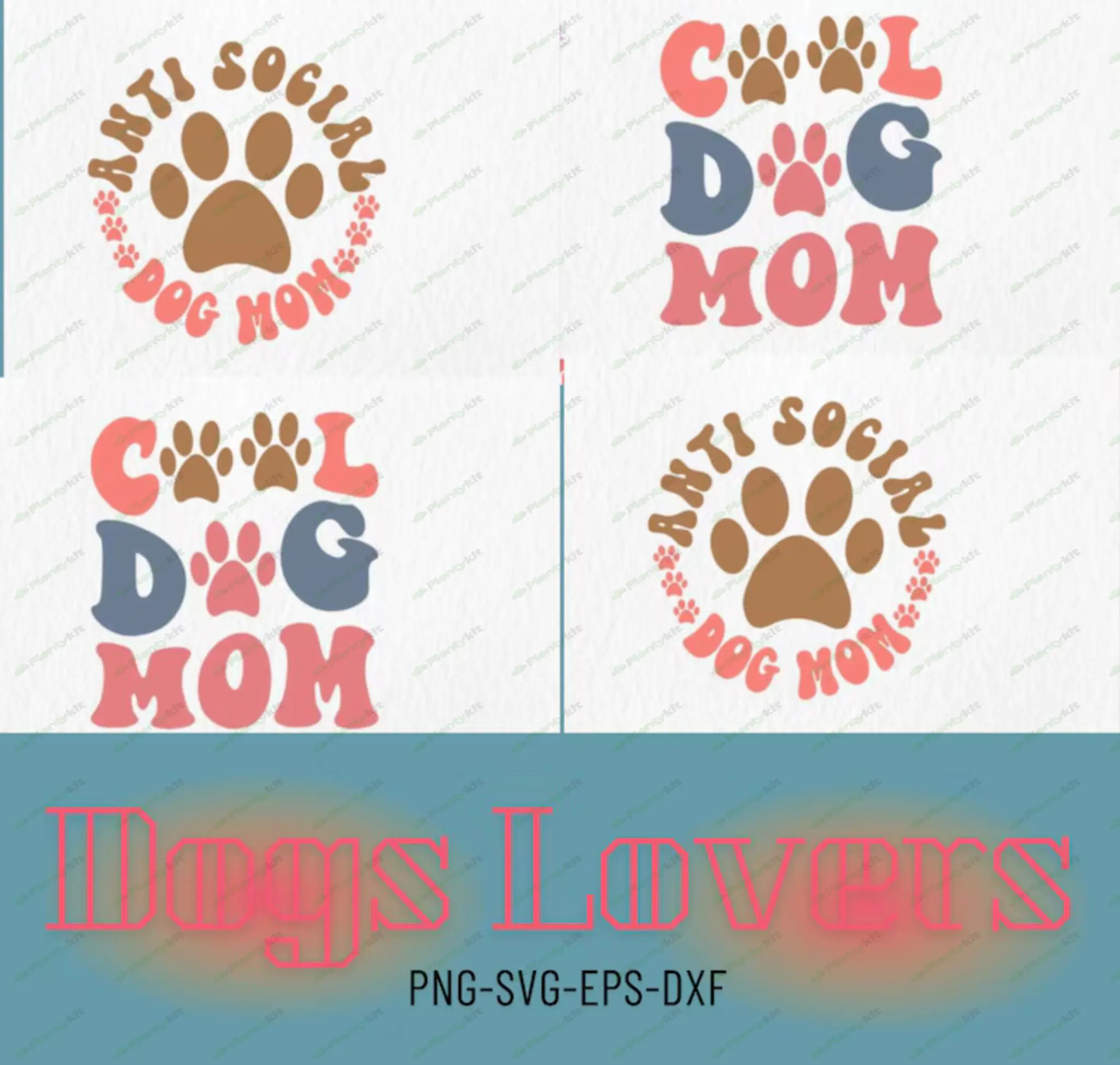 Dog Quotes SVG Bundle, Dog Quotes SVG, Fur Mom svg, Dog Mom svg, Dog Mama, Paw Prints SVG, Dog Lover