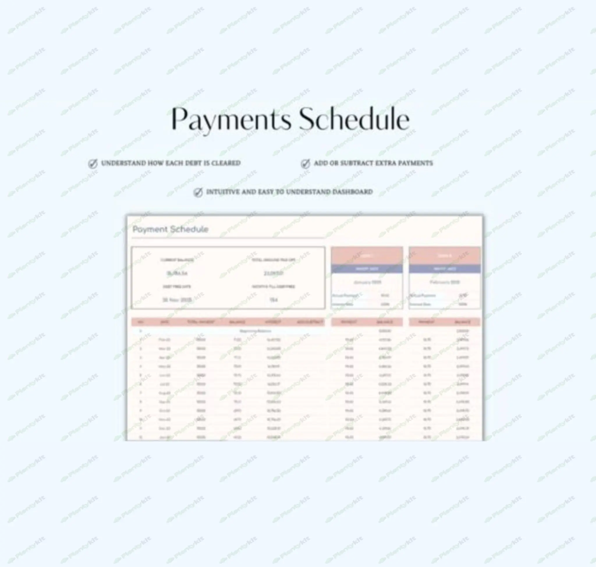 debt payoff tracker, Debt repayment tracker, Debt reduction planner, Debt management worksheet