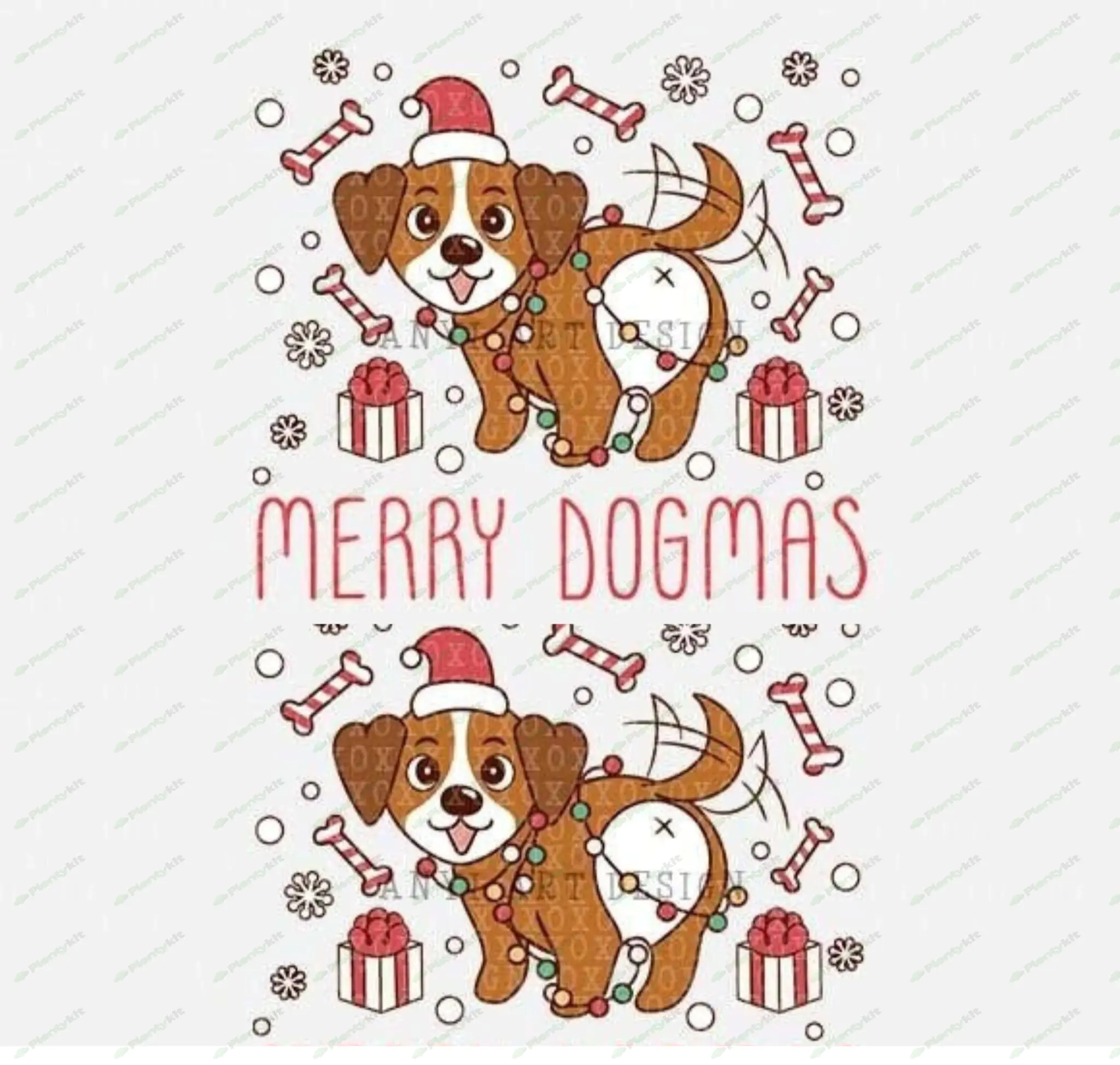 Christmas Dogs Santa Dogs PNG Clipart Bundle • 111 Breeds, Christmas Dog Portraits • Digital Downloa