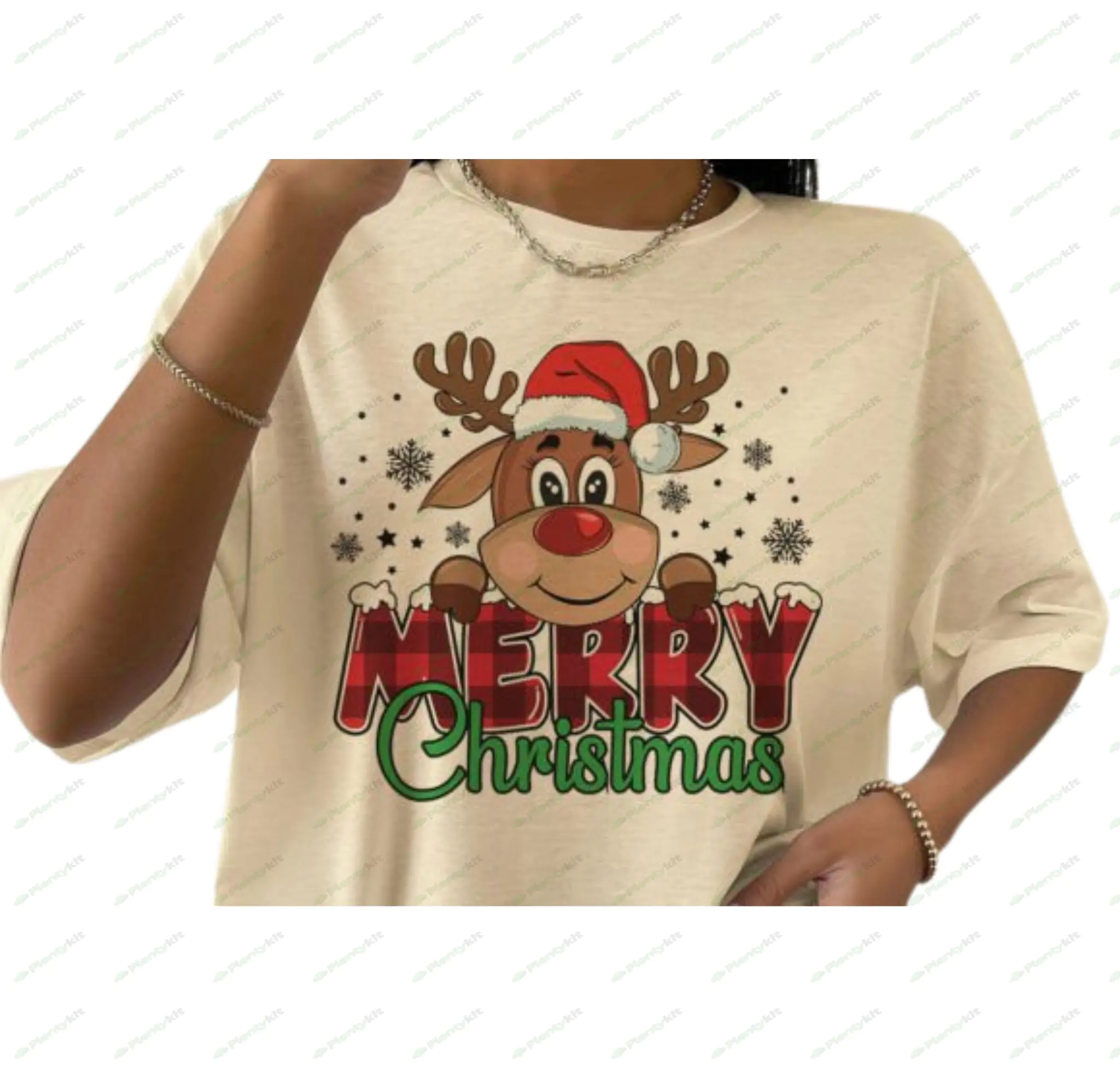 "Reindeer Merry Christmas SVG & PNG - Festive Holiday Cut File"