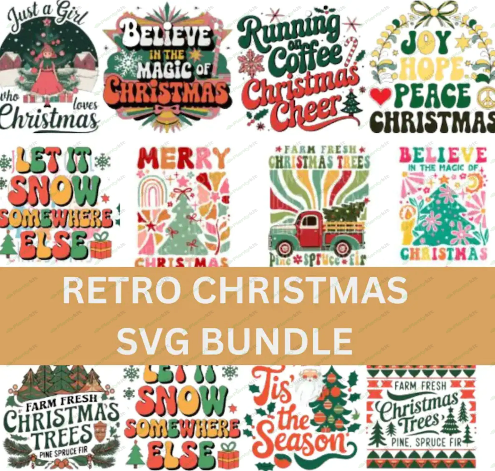 Christmas SVG Bundle - Christmas shirt SVG for Cricut - Christmas tee SVG bundle - Digital Download.