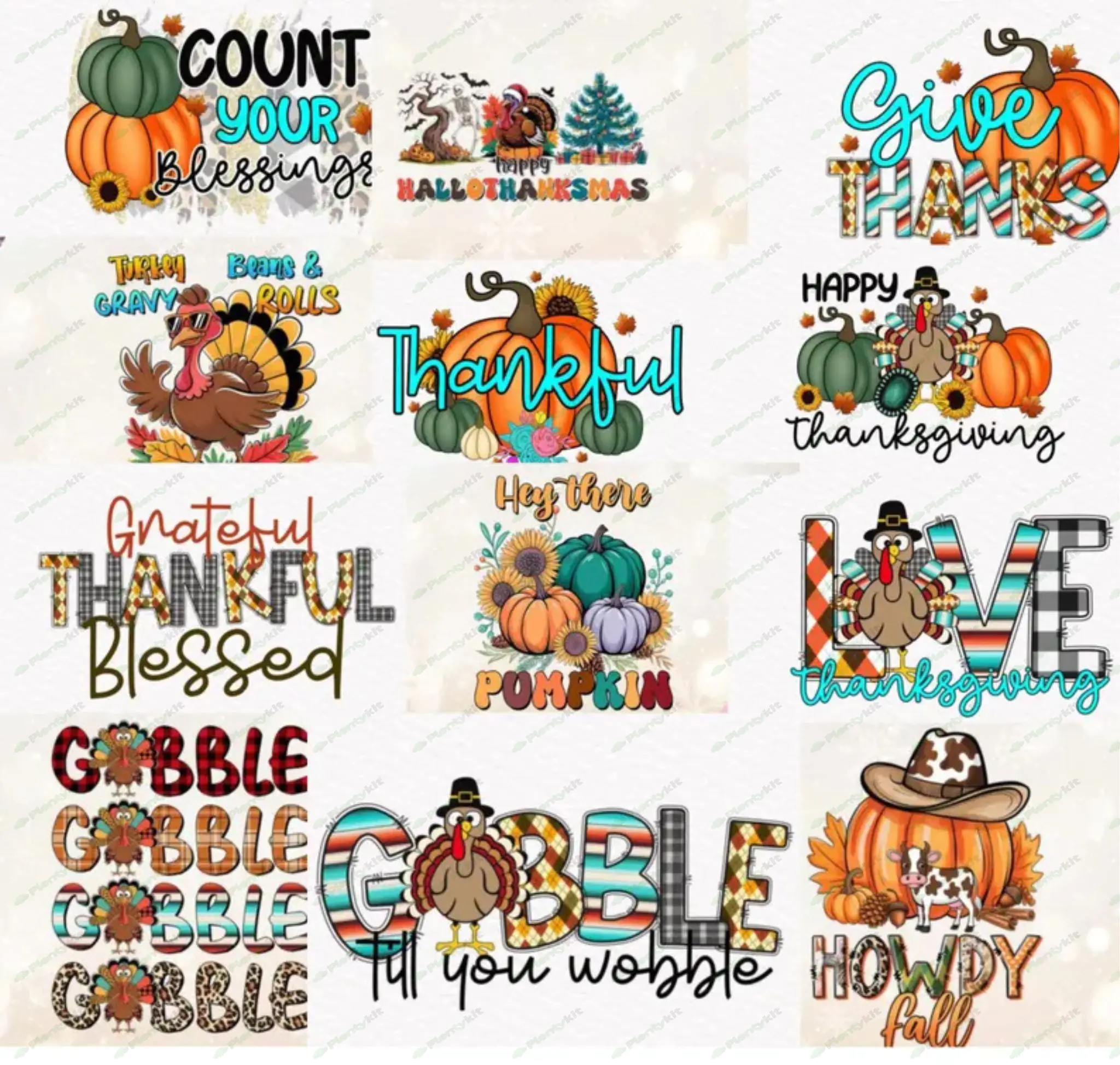 100+ Thanksgiving PNG Bundle Fall Coquette Bow Retro Pumpkin Spice Season Fall Mama Vibes CuteTHANKS