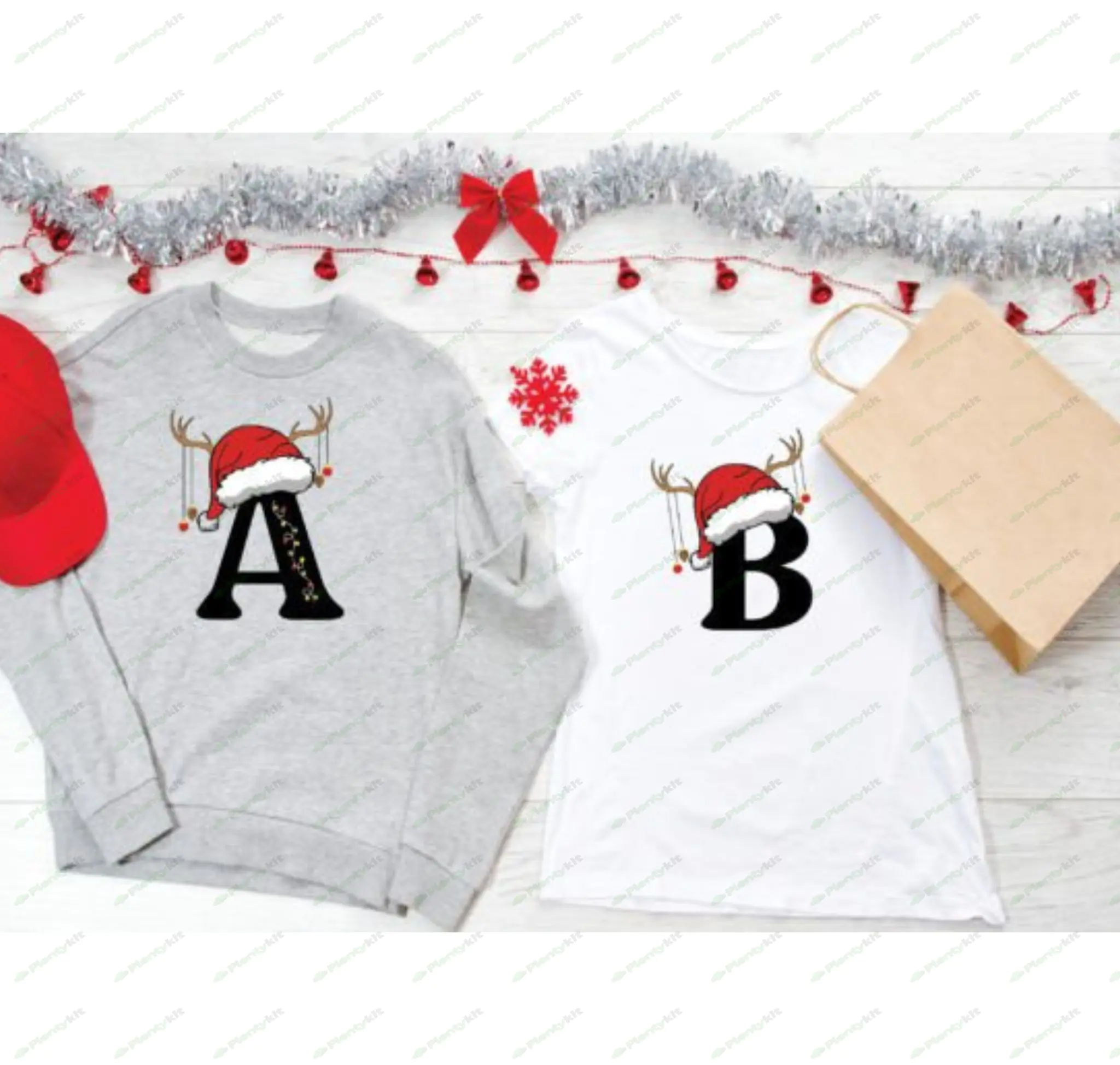 Christmas Alphabet Png Bundle, A-Z Letters Svg For Cricut, Silhouette Cameo, Png Sublimation, Insta.