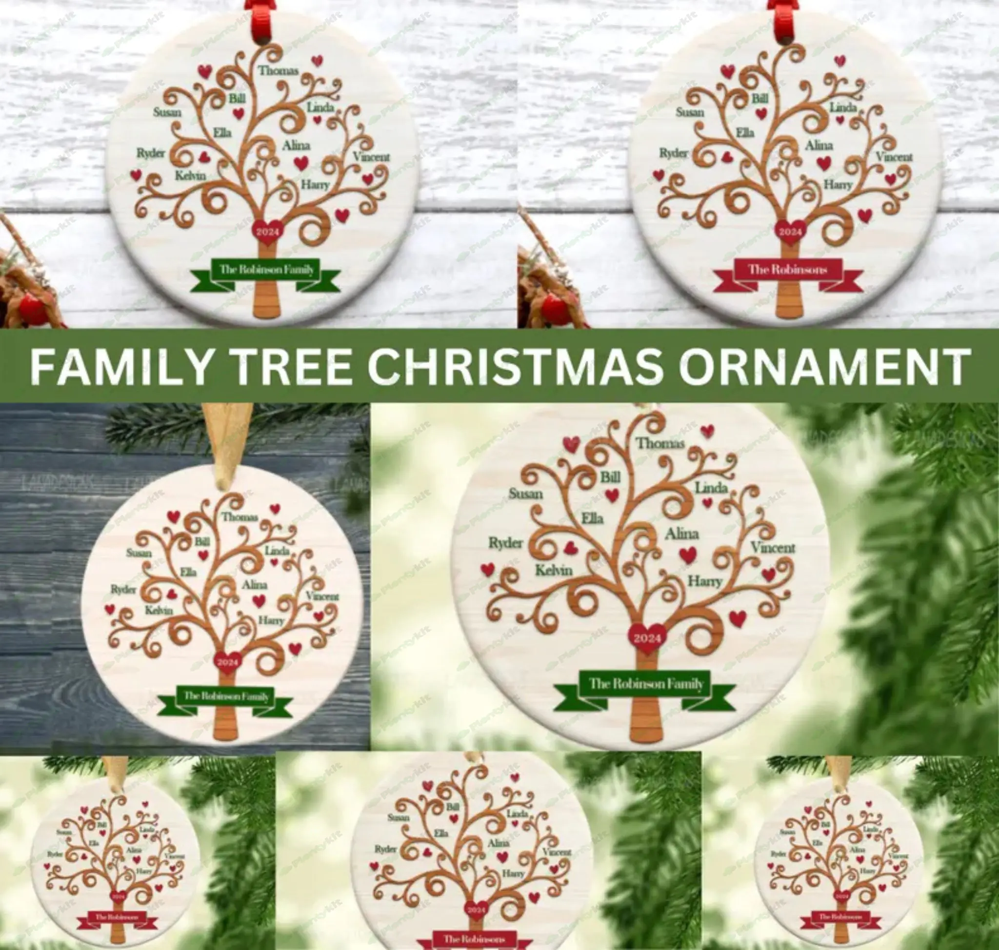 Christmas Trending Ornament - Family Christmas Ornament - Christmas Tree Ornament with FamilySVGPNG