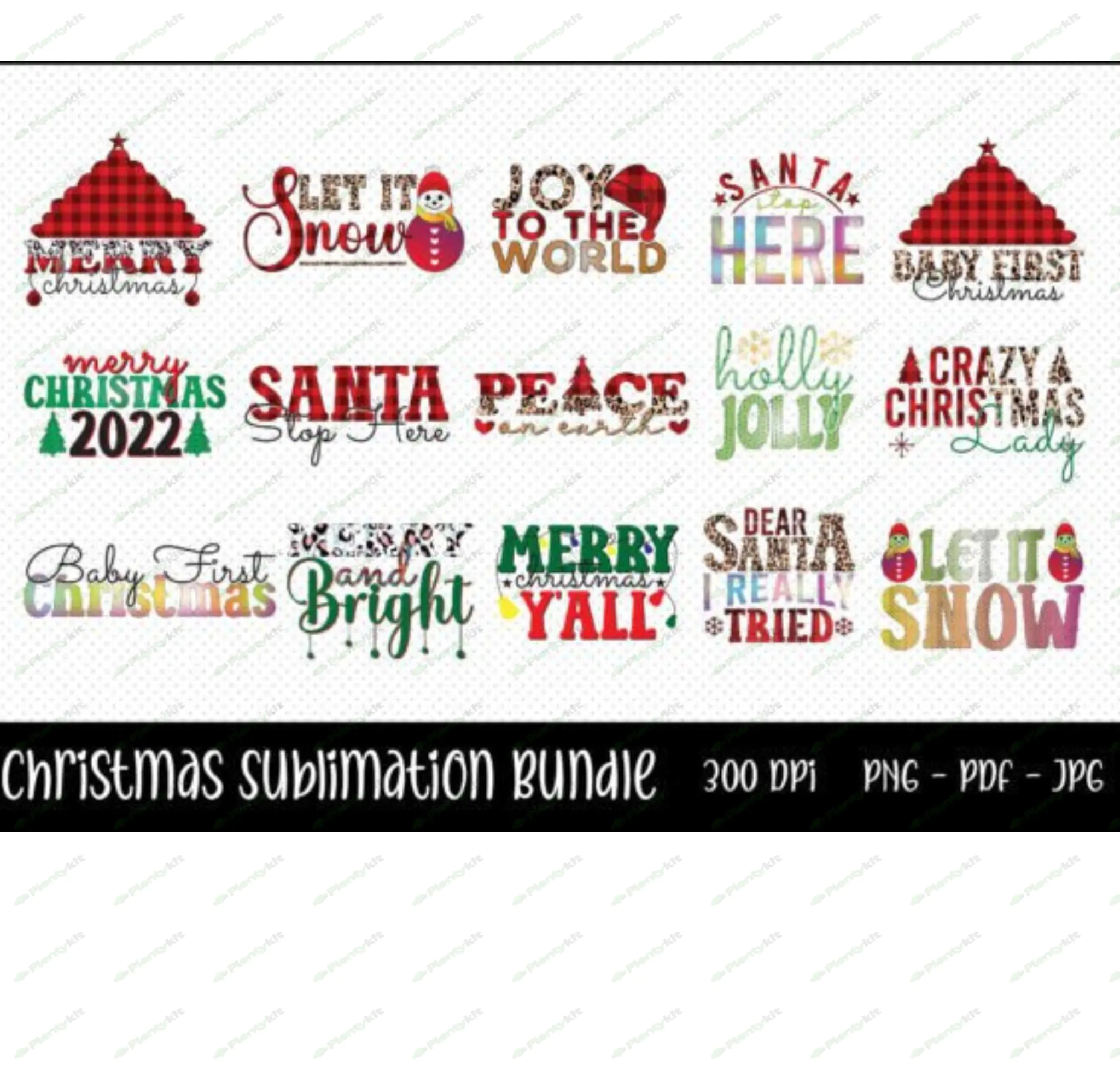 Christmas Bundle Png, 280+ Png, Merry Christmas Png, Christmas Png, Santa Claus PNG, Bundle Png, Sub