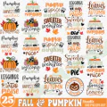 Fall SVG, Fall SVG Bundle, Autumn Svg, Thanksgiving Svg, Fall Svg Designs, Fall Sign, Autumn Bundle