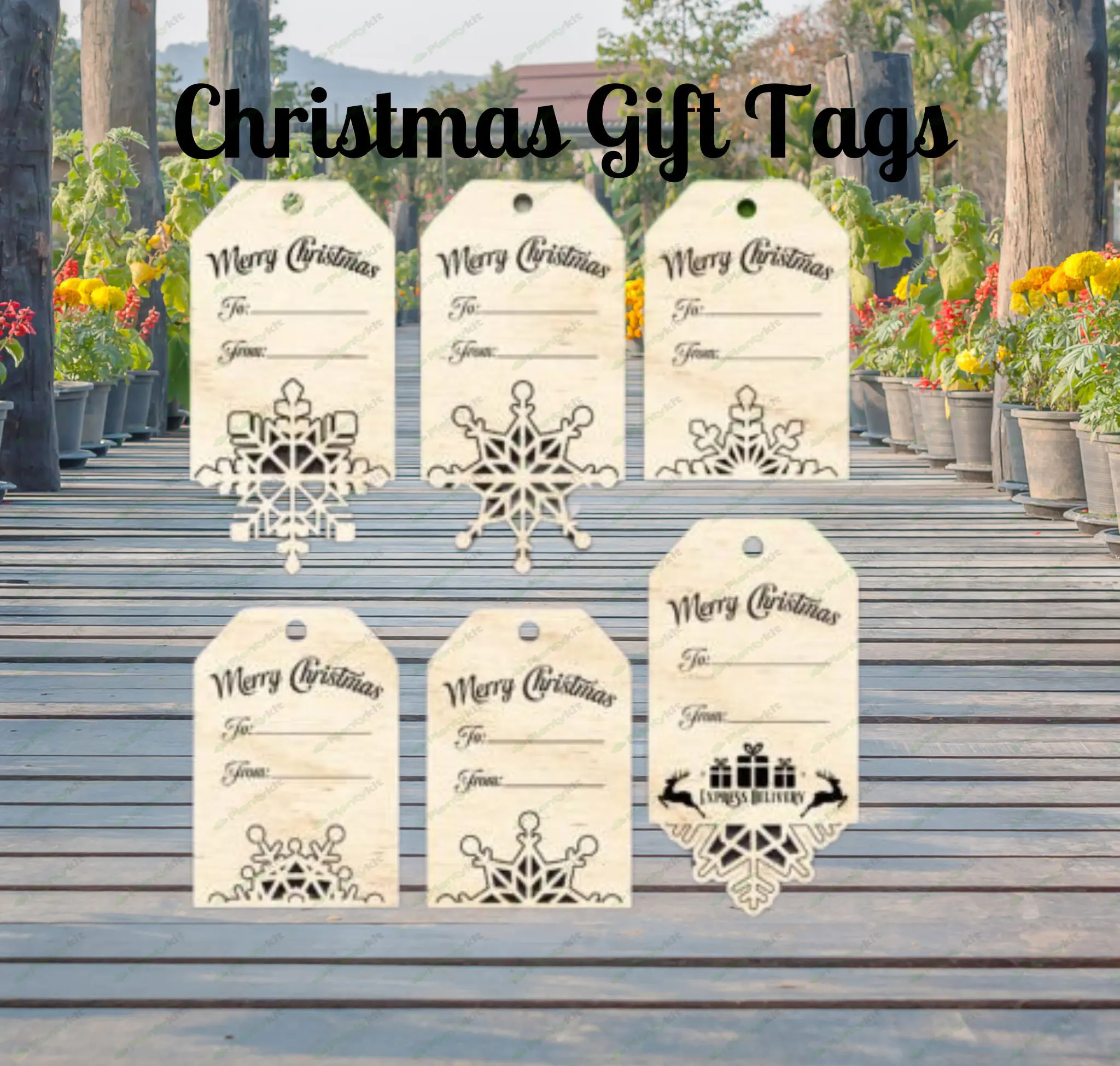 Personalized Christmas Gift Tags | Holiday Gift Wrapping | Custom Name Gift Tags | Festive Party