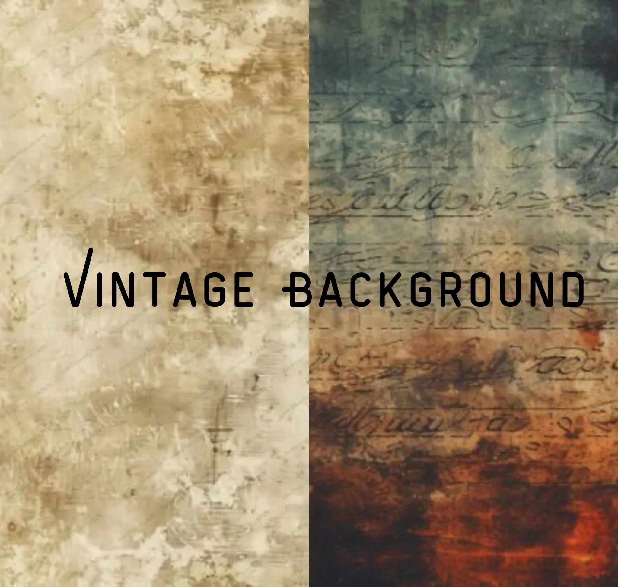 Vintage Background Digital Paper | Retro Style Backgrounds for Scrapbooking, Invitations.