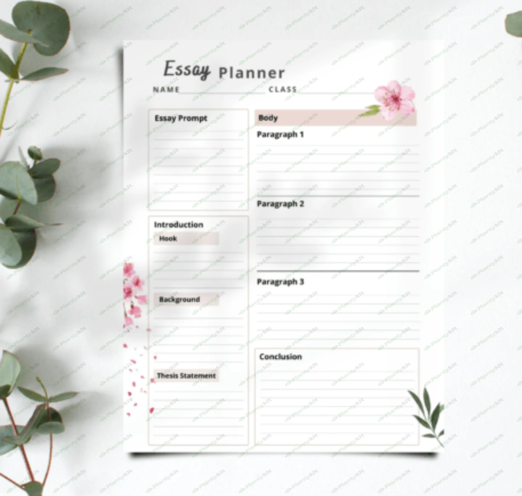 Printable Student Planner Bundle Academic Student Planner College School Planner A4 A5 US Letter