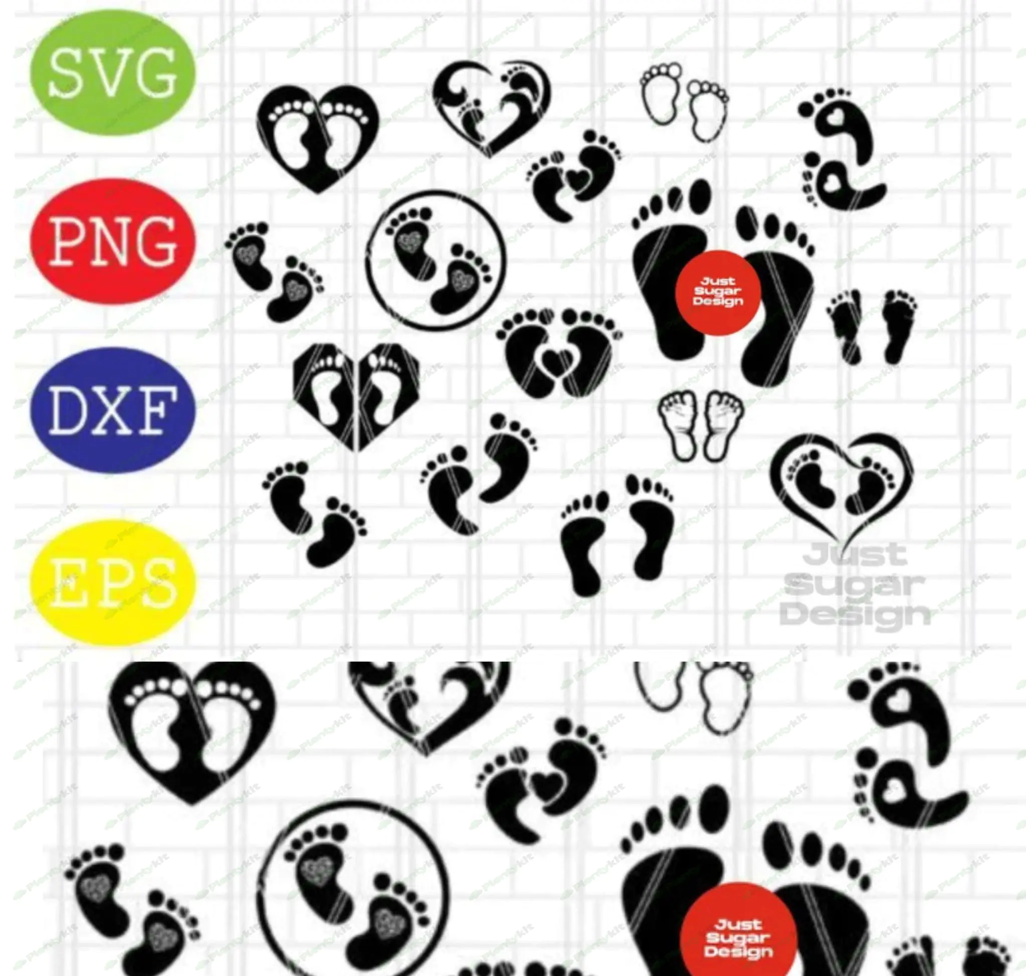 Footprints-SVG-Bundle-Foot-Prints, FOOTPRINT BUNDLE