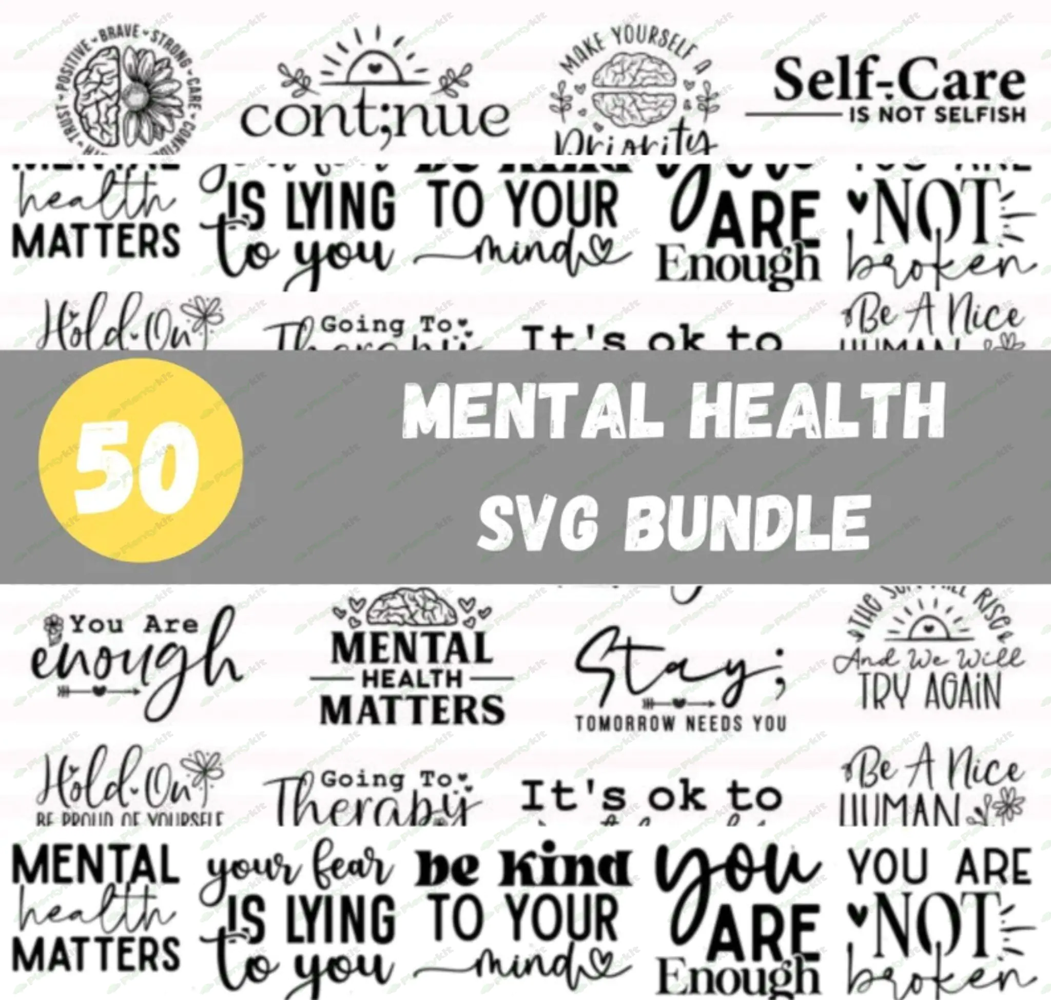 Mental HealthBundle, Inspirational svg, Positive SVG, Motivational SVG, Hope Svg, Mental Health.SVG