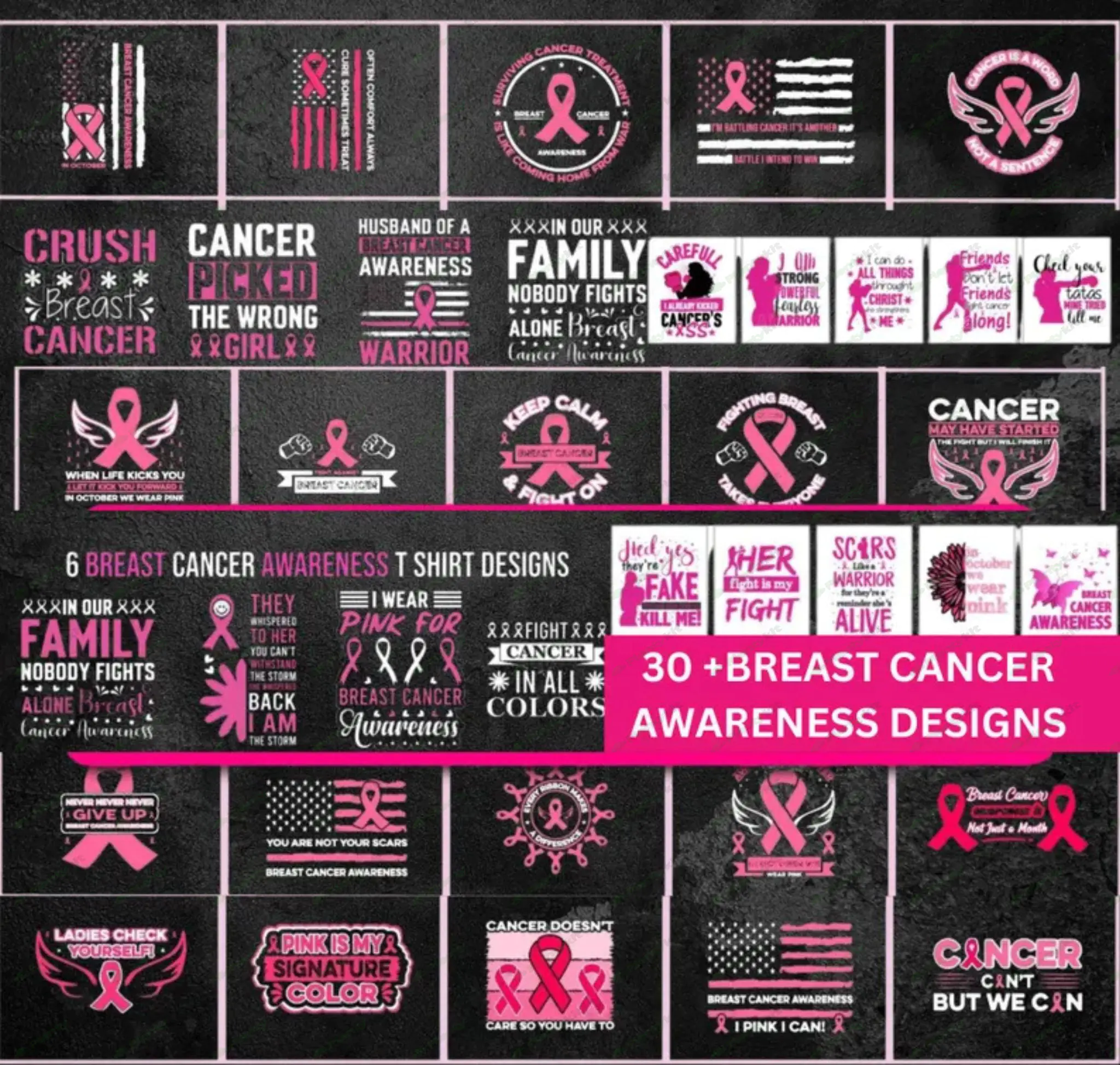 Breast Cancer Shirt, Support The Fighters Shirt, Admire The Survivors Shirt, Honor The Taken, Pink R