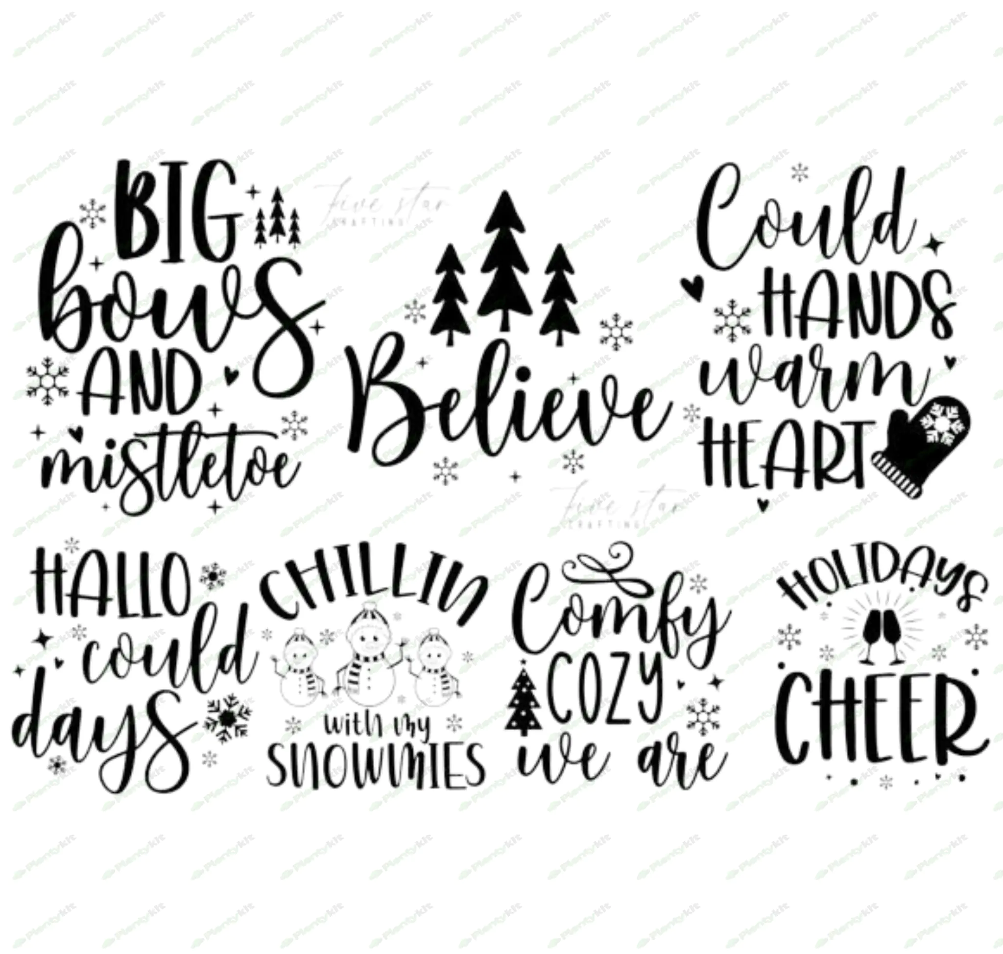 Winter SVG Bundle | Cut Files for Cricut | Perfect for Seasonal Crafts