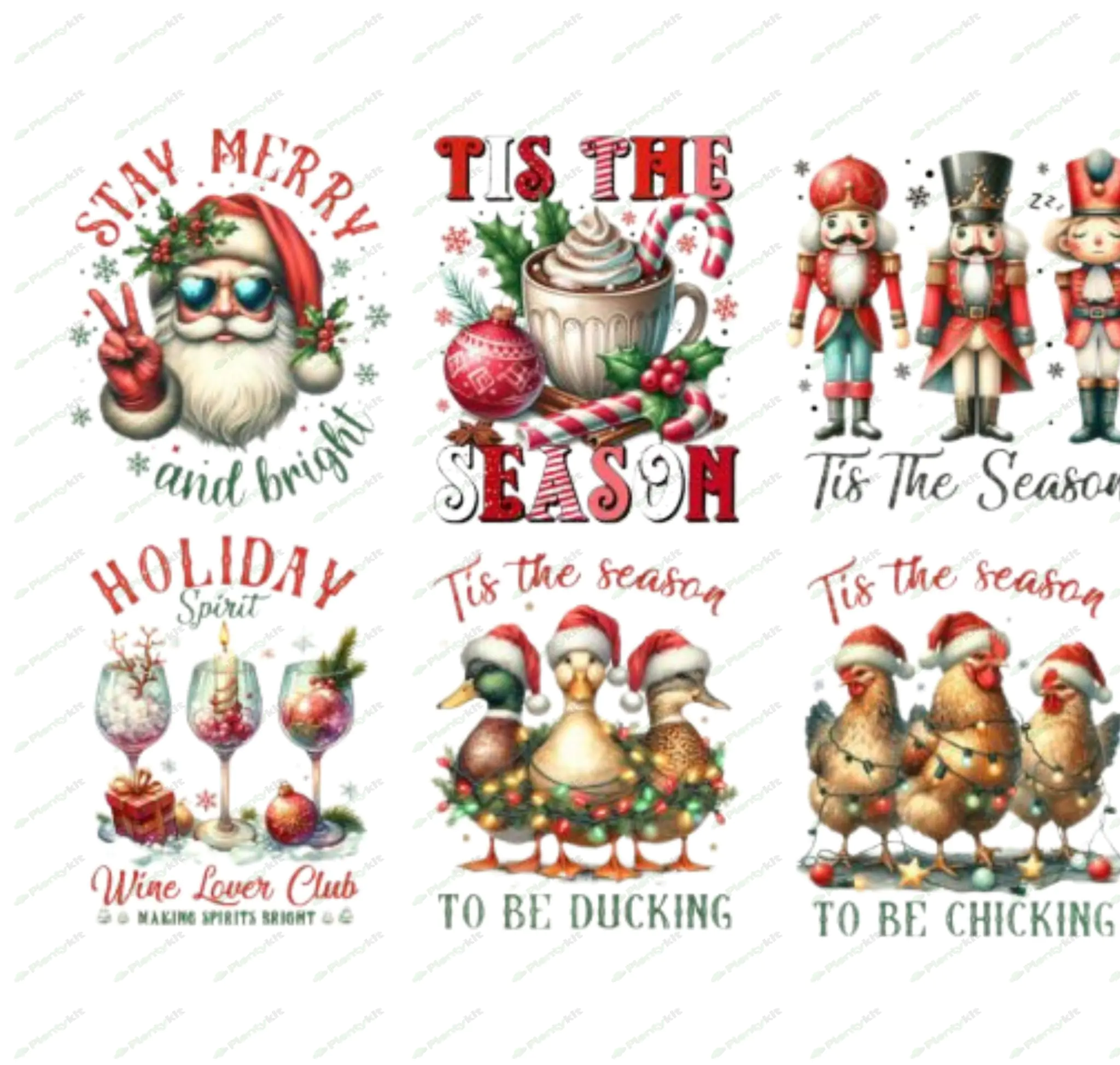 "Vintage Christmas Sublimation Quotes Bundle – Retro Holiday Designs for Crafts & Gifts"