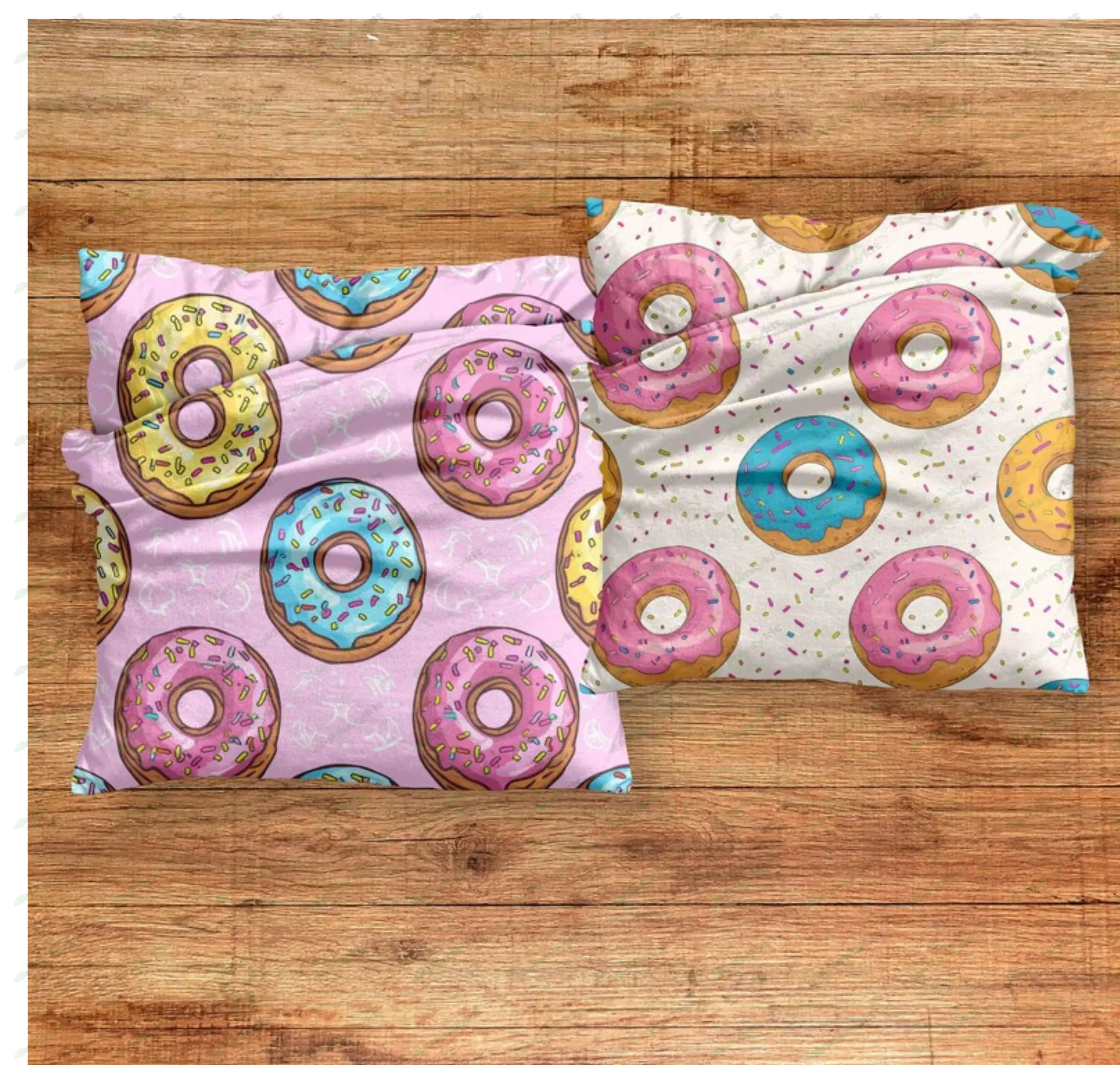 Pastel Sprinkle Donuts Seamless Pattern, Baked Goods Digital Paper, Food Background, BreakfastDESIGN