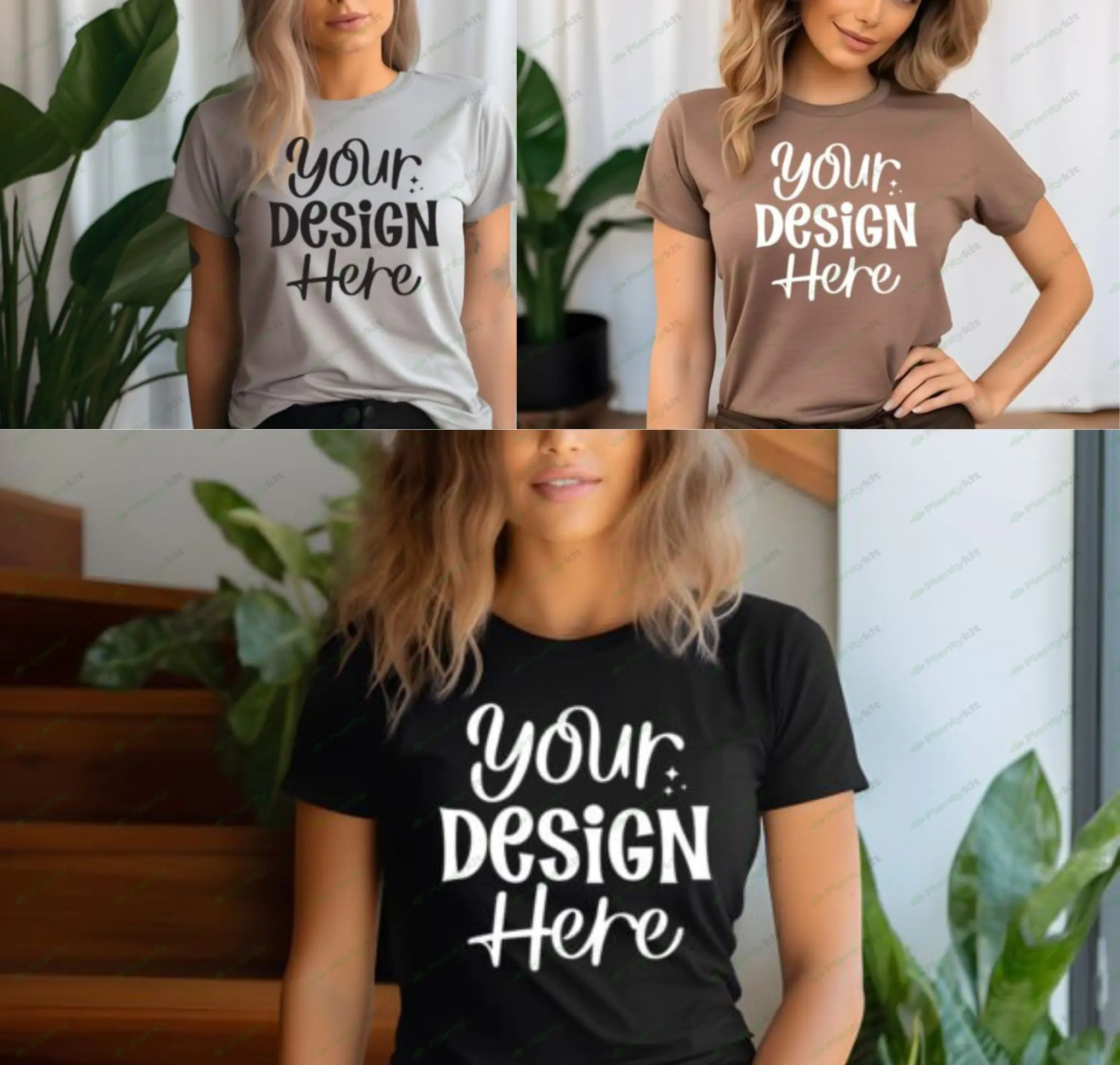 Bella Canvas 3001 Mockup Bundle, 3001 Tshirts Bundle, Bella Canvas Model Mockup Whole Section Bundle