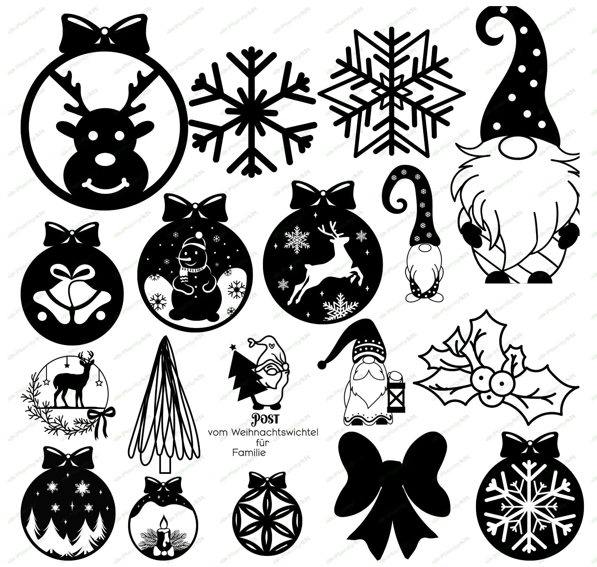 Christmas Svg Bundle | Merry Christmas Svg | Christmas Ornaments | holiday svg | Santa svg | Chr