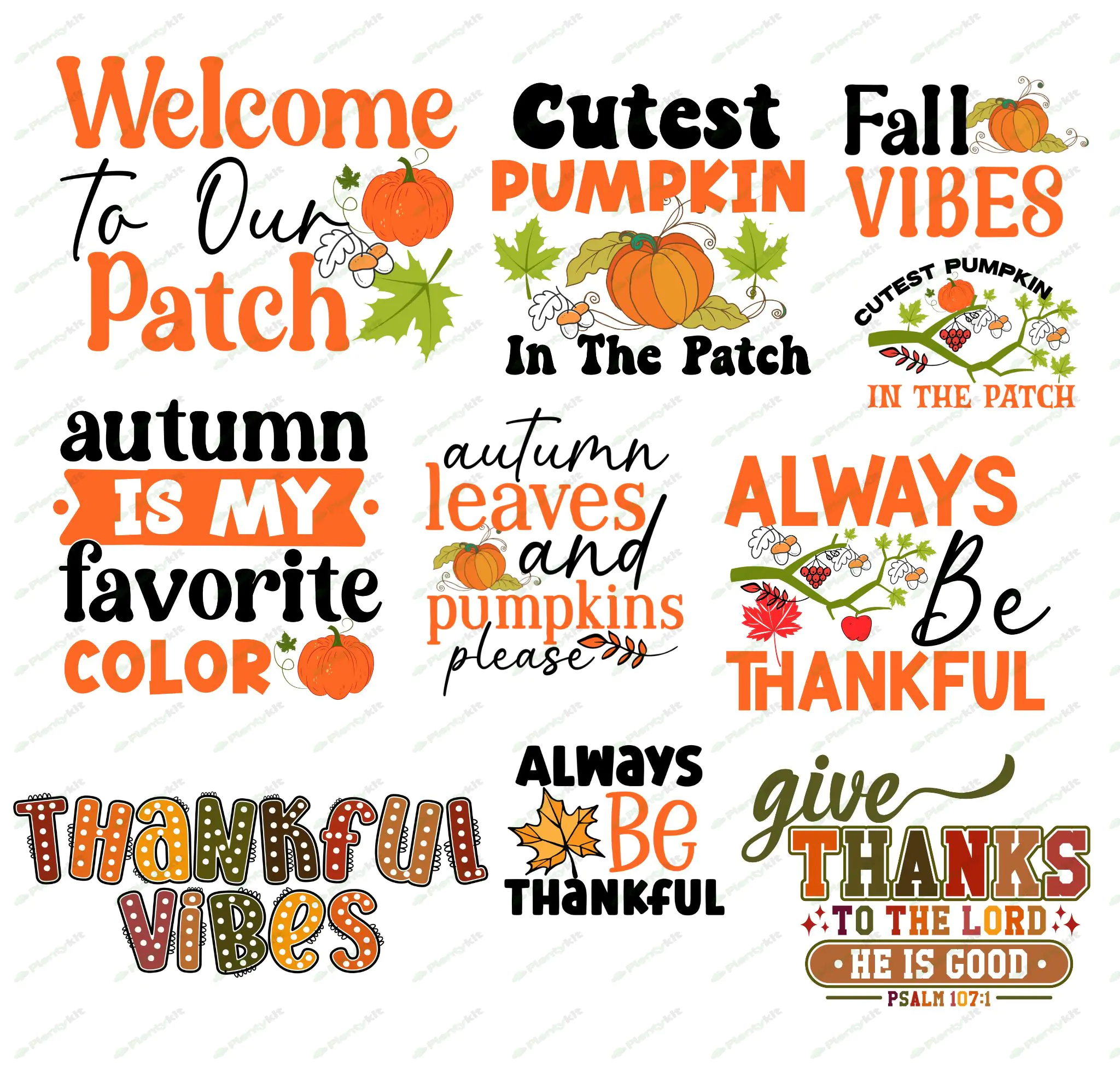 Thanksgiving Svg Bundle, Thanksgiving Svg File, Fall Svg Bundle, Thankful Svg, Pumpkin Svg, Turkey S