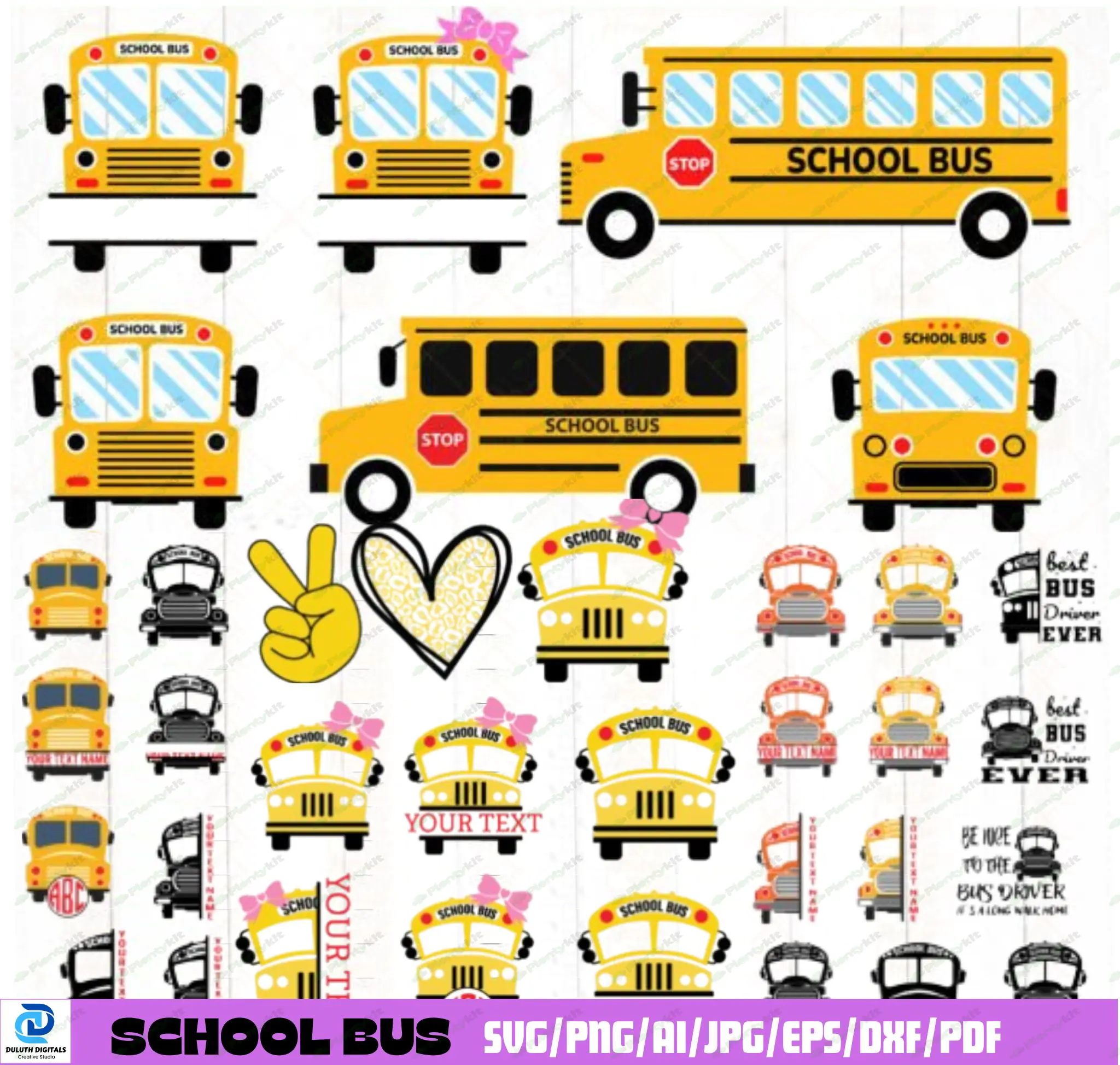 School Bus Svg, Bus Driver Svg Files, Back To School Svg, Layered School Bus Svg, Teacher Svg, Cut F