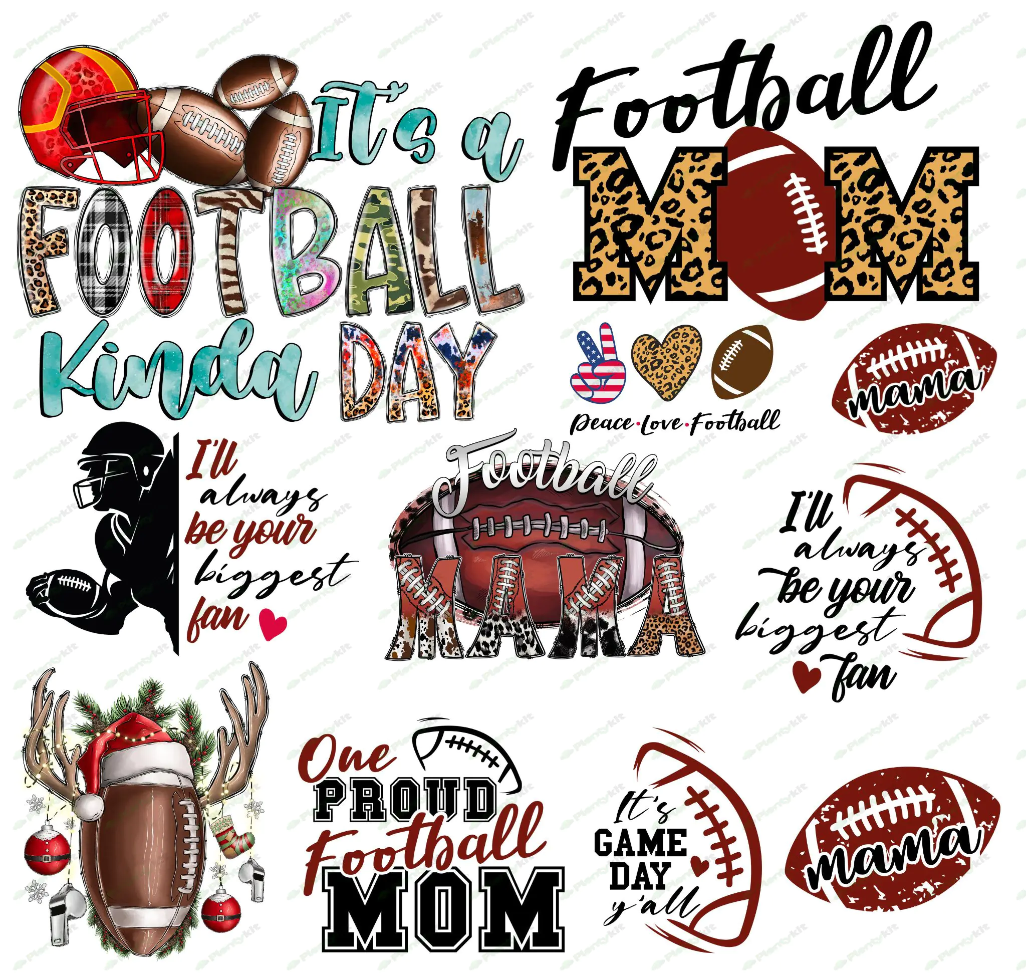 Football Christmas Svg Bundle, Christmas Football Svg, Football Santa Svg, Santa Claus Football, Chr