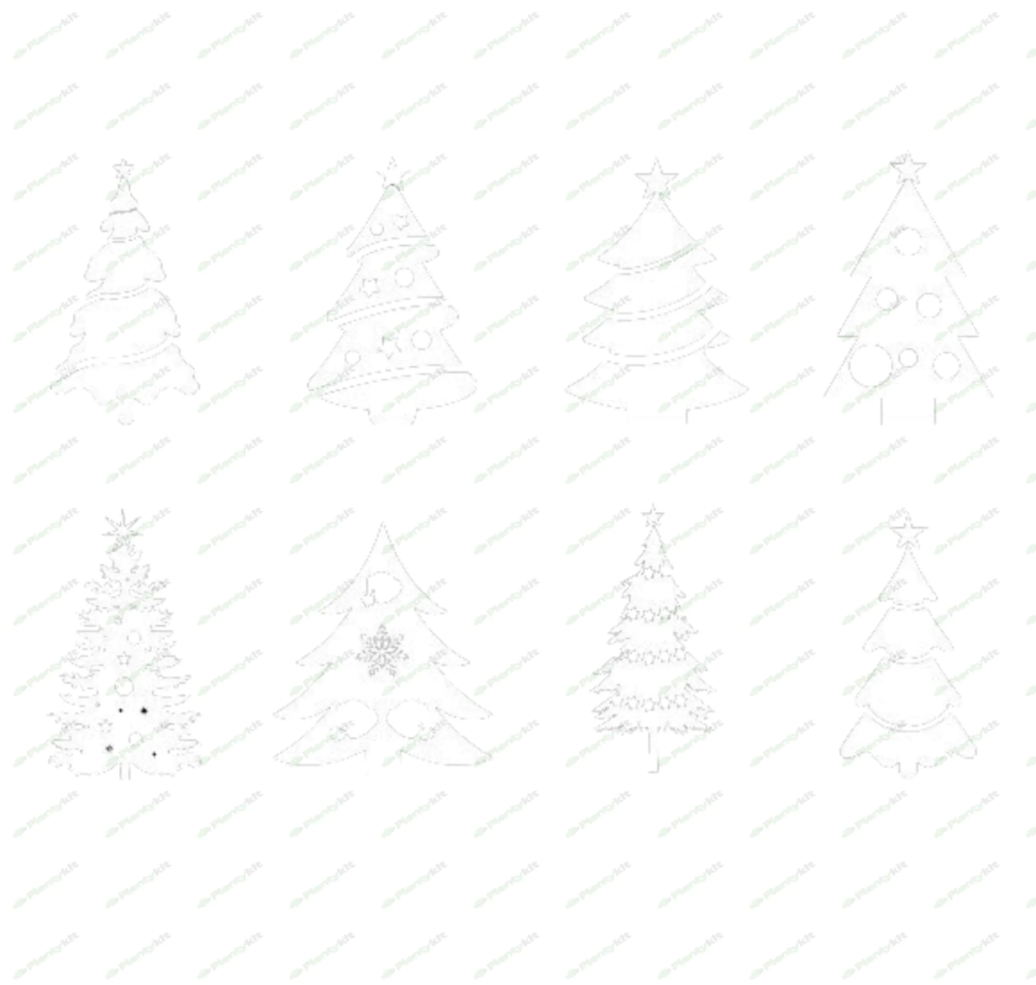 "Merry Christmas Tree SVG Bundle - Festive Designs for DIY Holiday Projects"