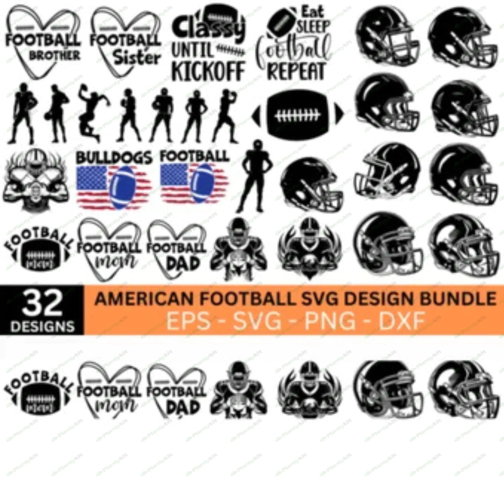 American Football Svg Bundle, Football Game Day Svg, Funny Footbal Sayings, Football Svg