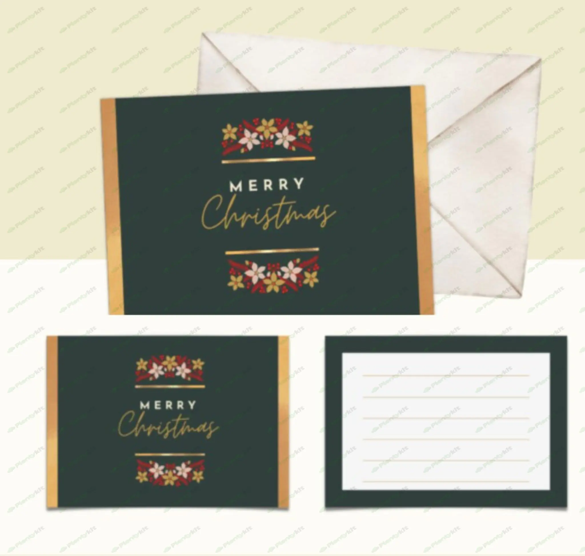 Greeting Card Drag & Drop Canva Template Bundle 5x7 4x6 and 4.75x4.75, Canva Template