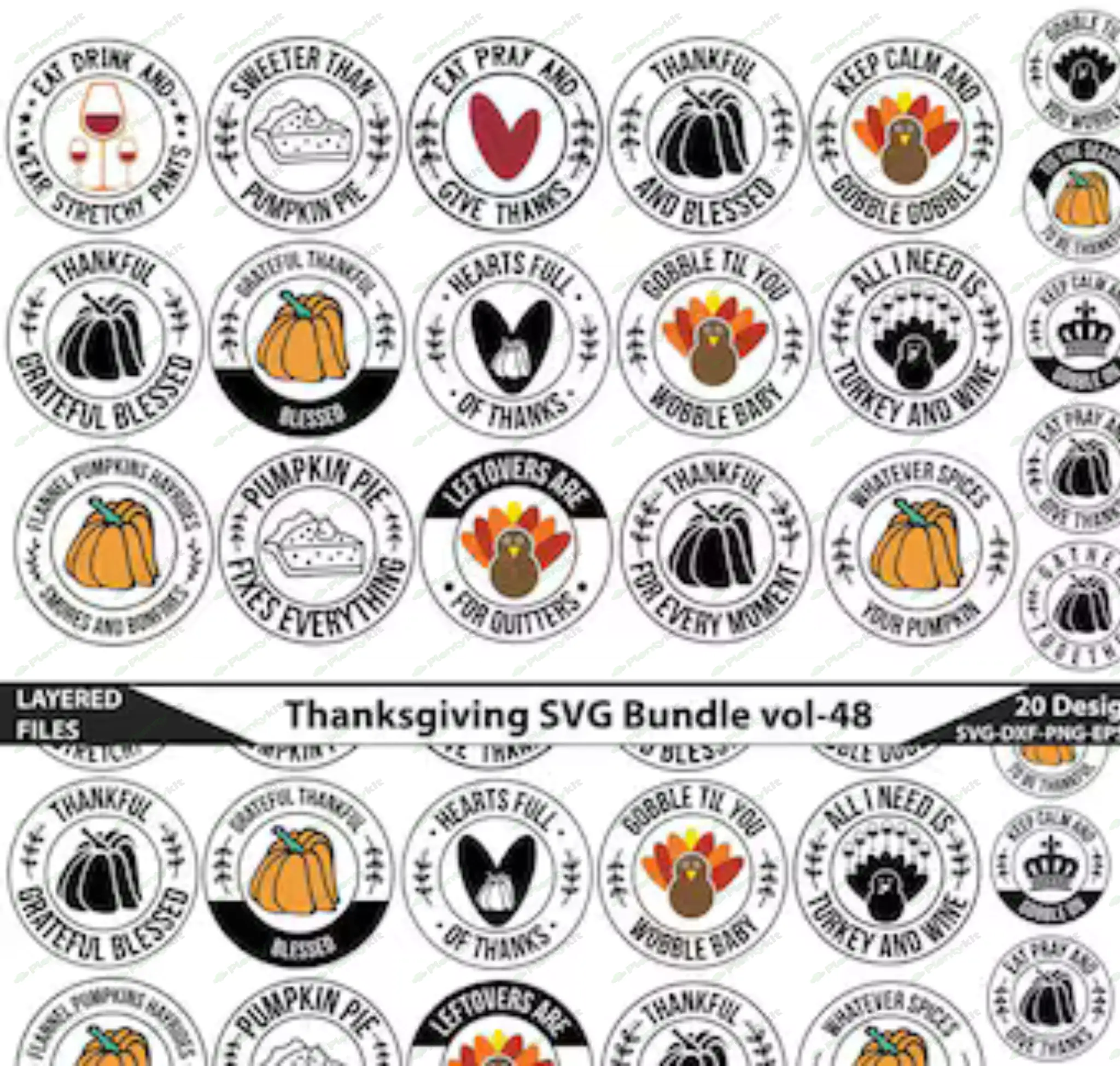 Thanksgiving Mega SVG Bundle, 100 Designs, Heather Roberts Art Bundle, Fall SVG Bundle, Fall Svg