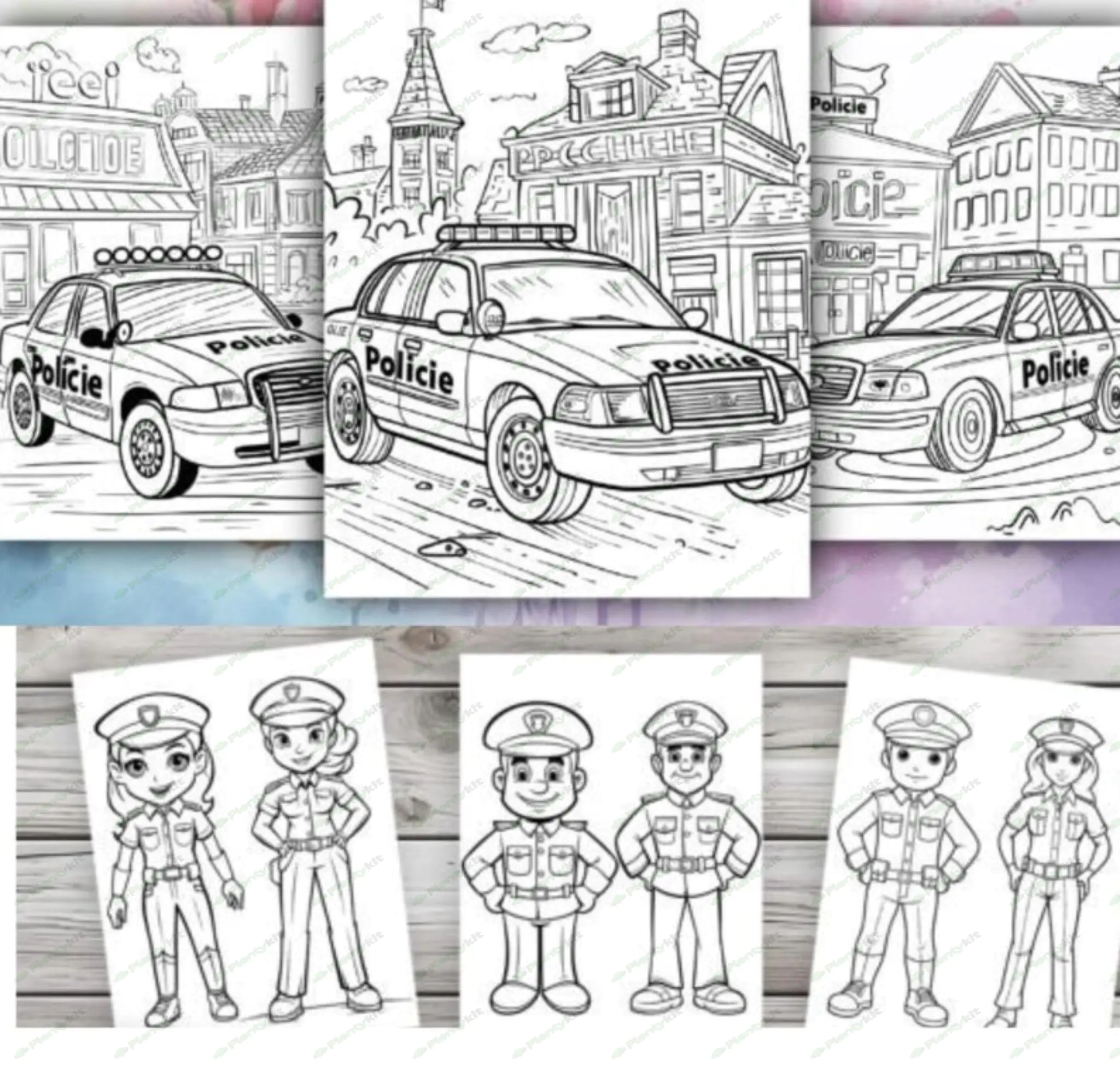 KDP Interior 50 Car Coloring Pages | 8.5" x 11" Printable PDF | Kids, Teens