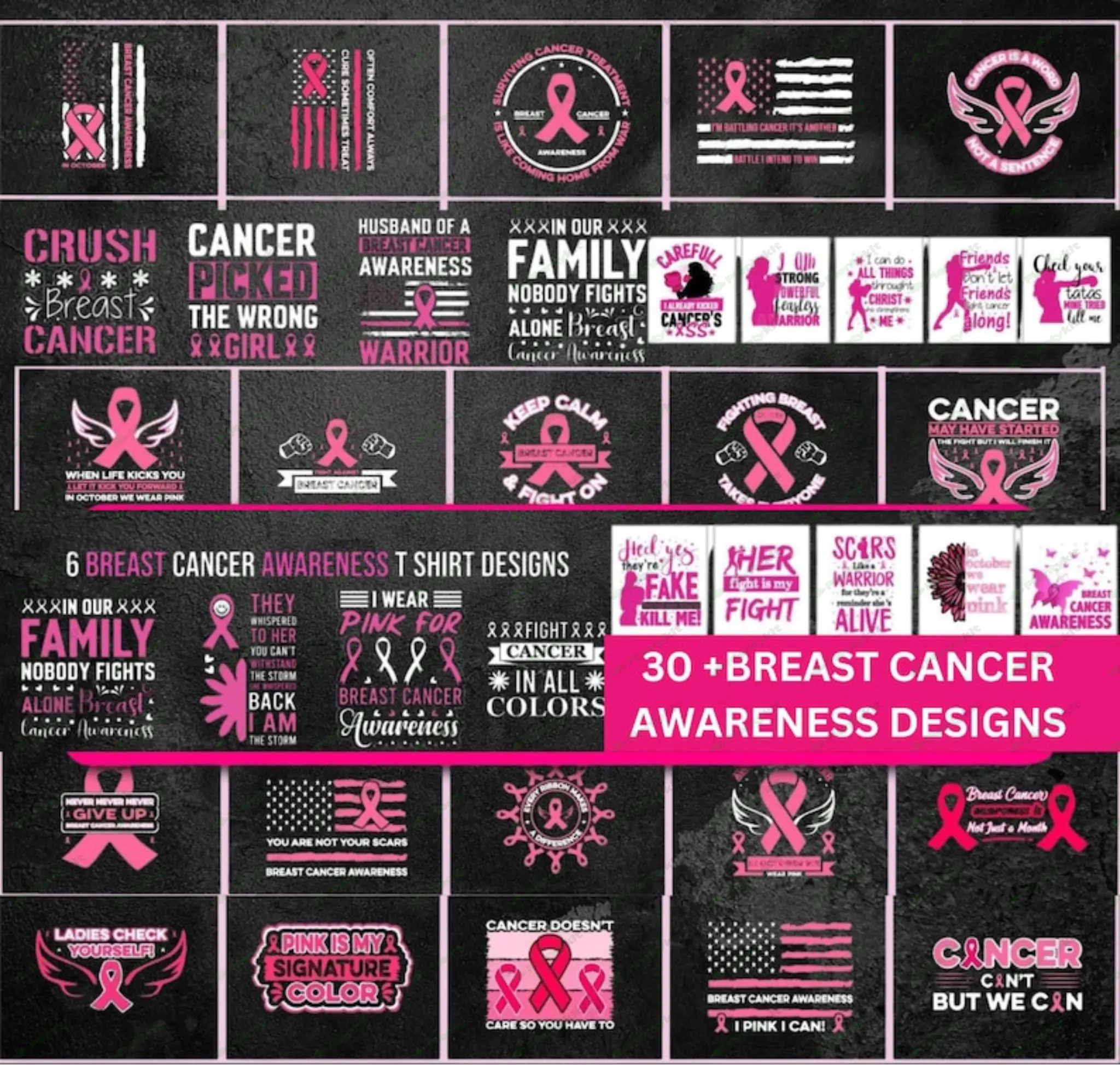 Breast Cancer Shirt, Support The Fighters Shirt, Admire The Survivors Shirt, Honor The Taken, Pink