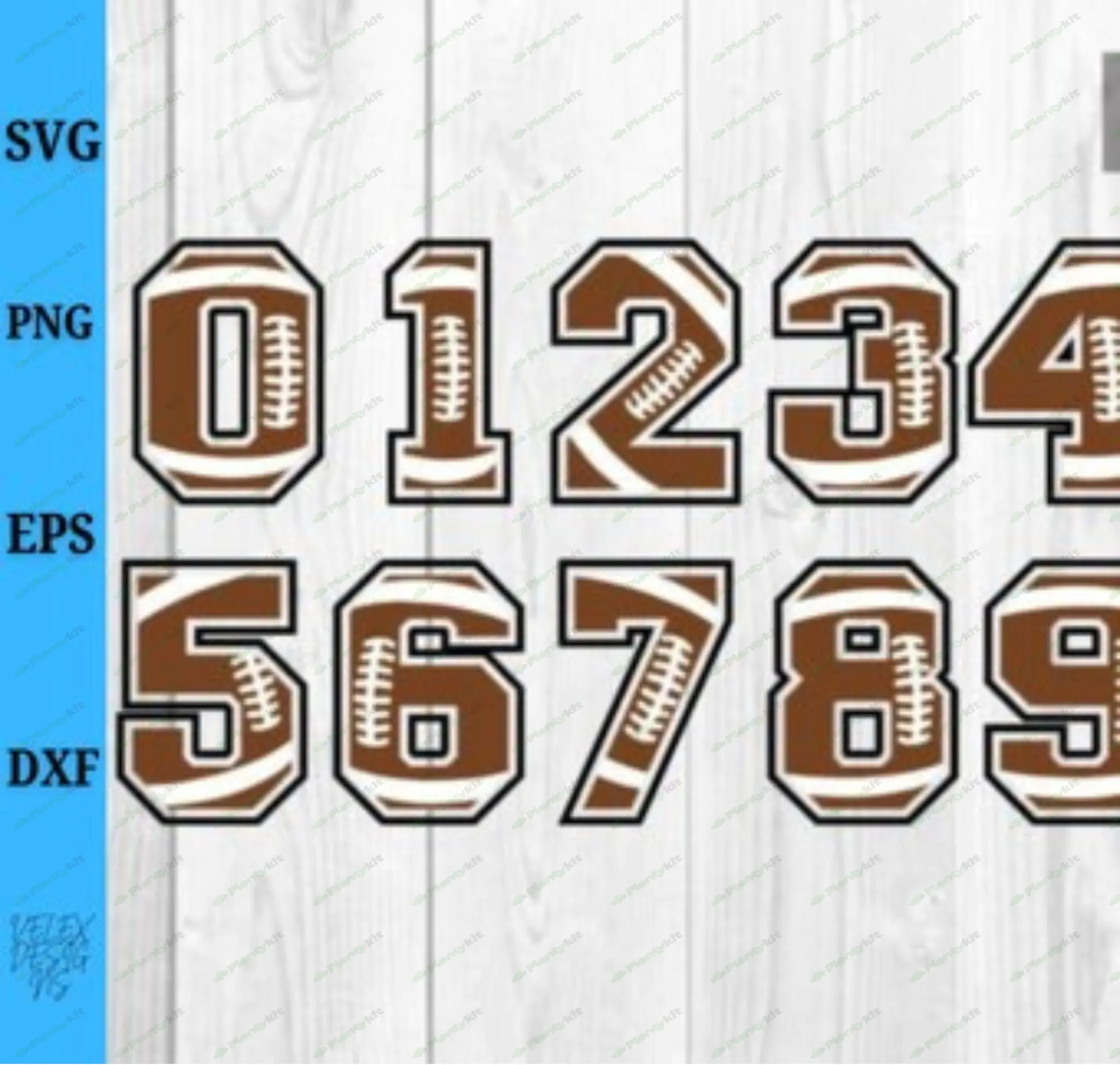 Football Numbers SVG, Football Player