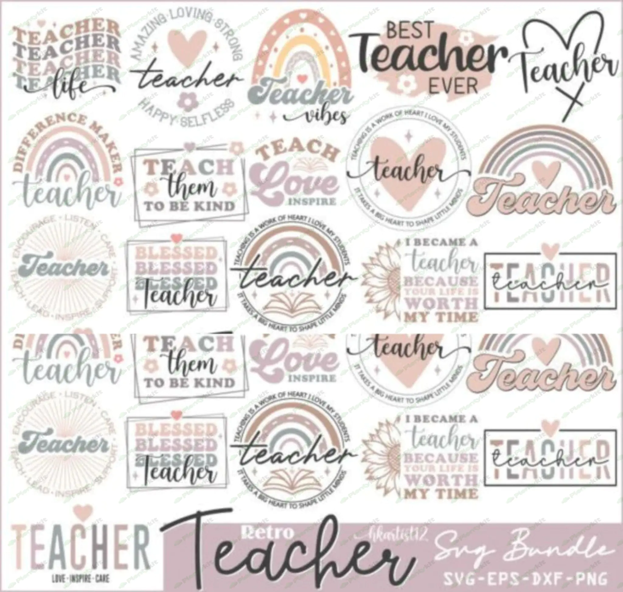 Teacher SVG Bundle, Teacher SVG, School SVG, Teach Svg, Back to School svg, Teacher Gift svg, Teache