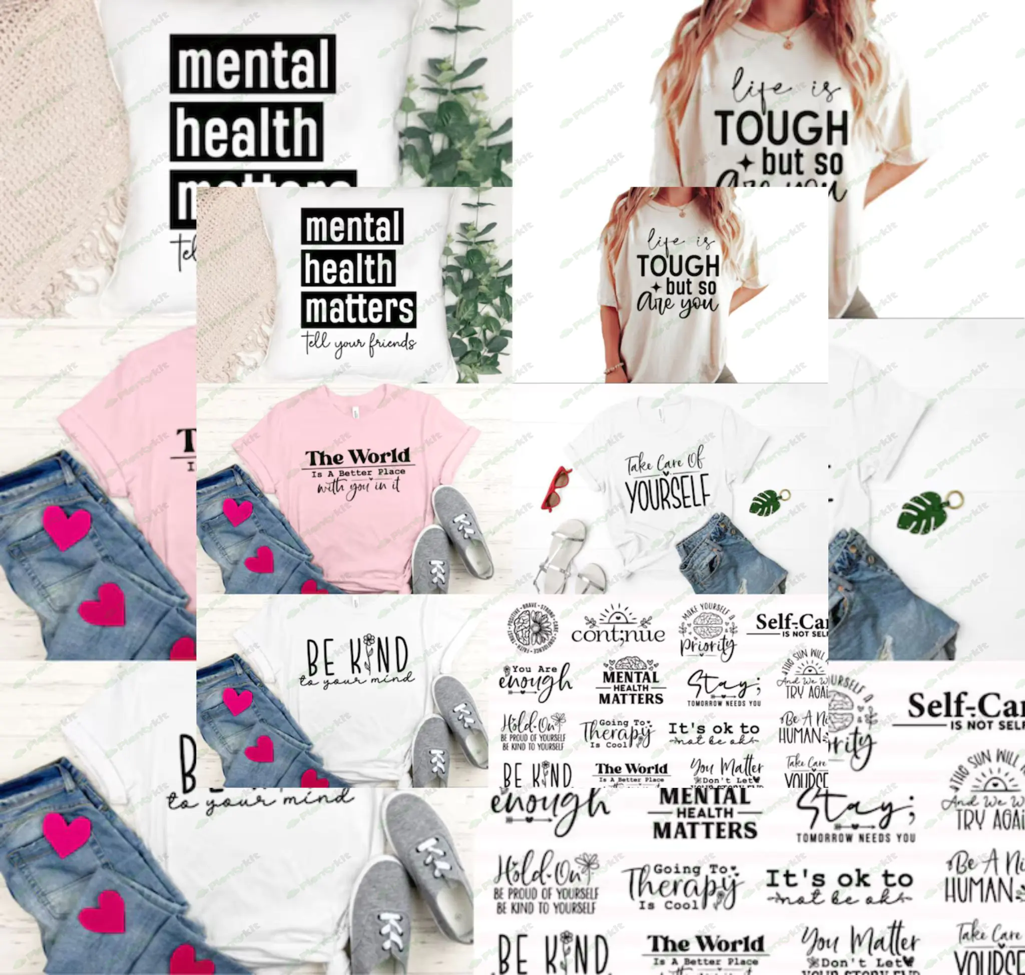 Mental Health SVG Bundle, Inspirational svg, Positive SVG, Motivational SVG, Hope Svg, Mental Health