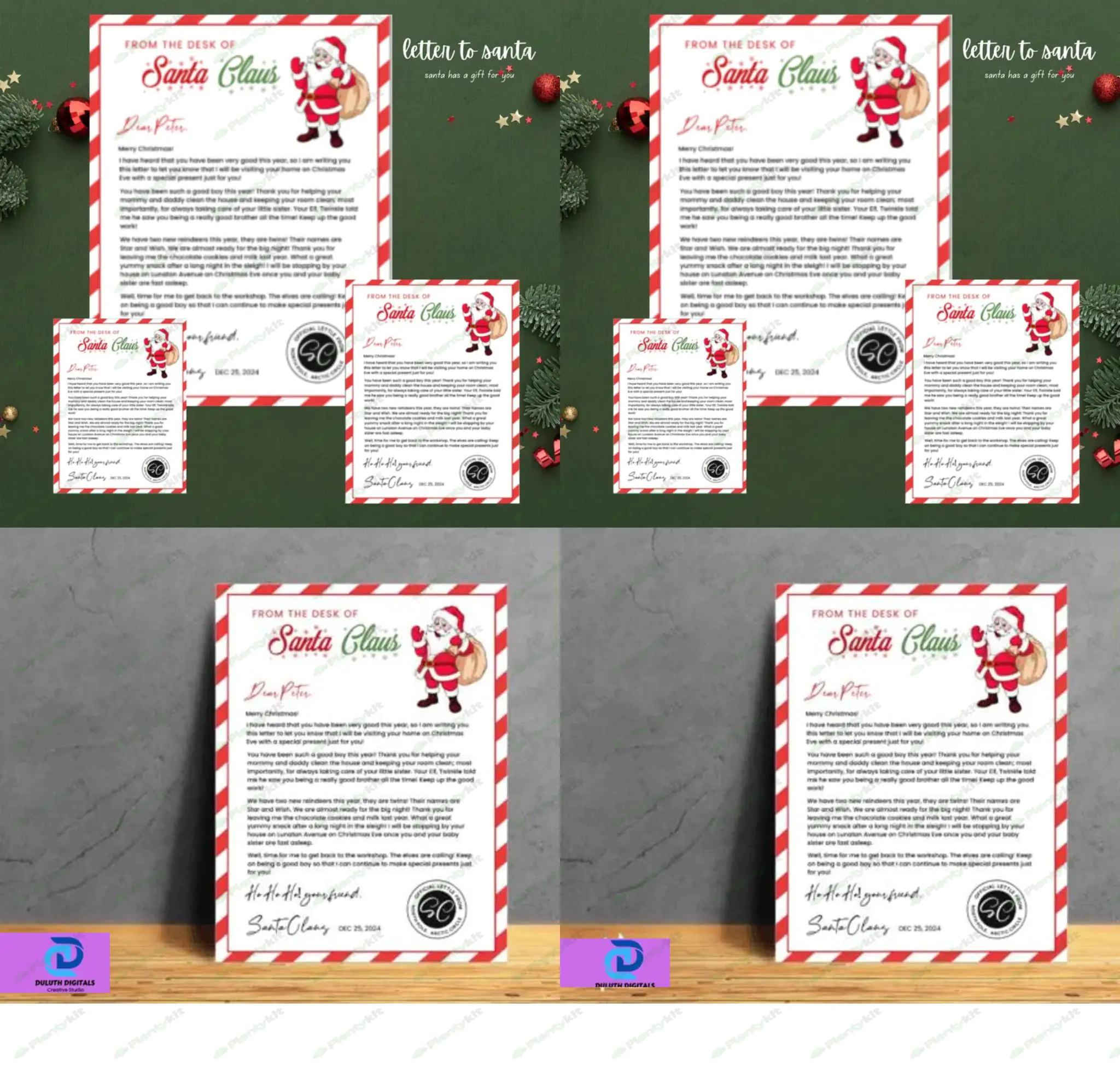 letter to santa, Santa Claus letter, Personalized Santa letter, Christmas letter from Santa, Santa m