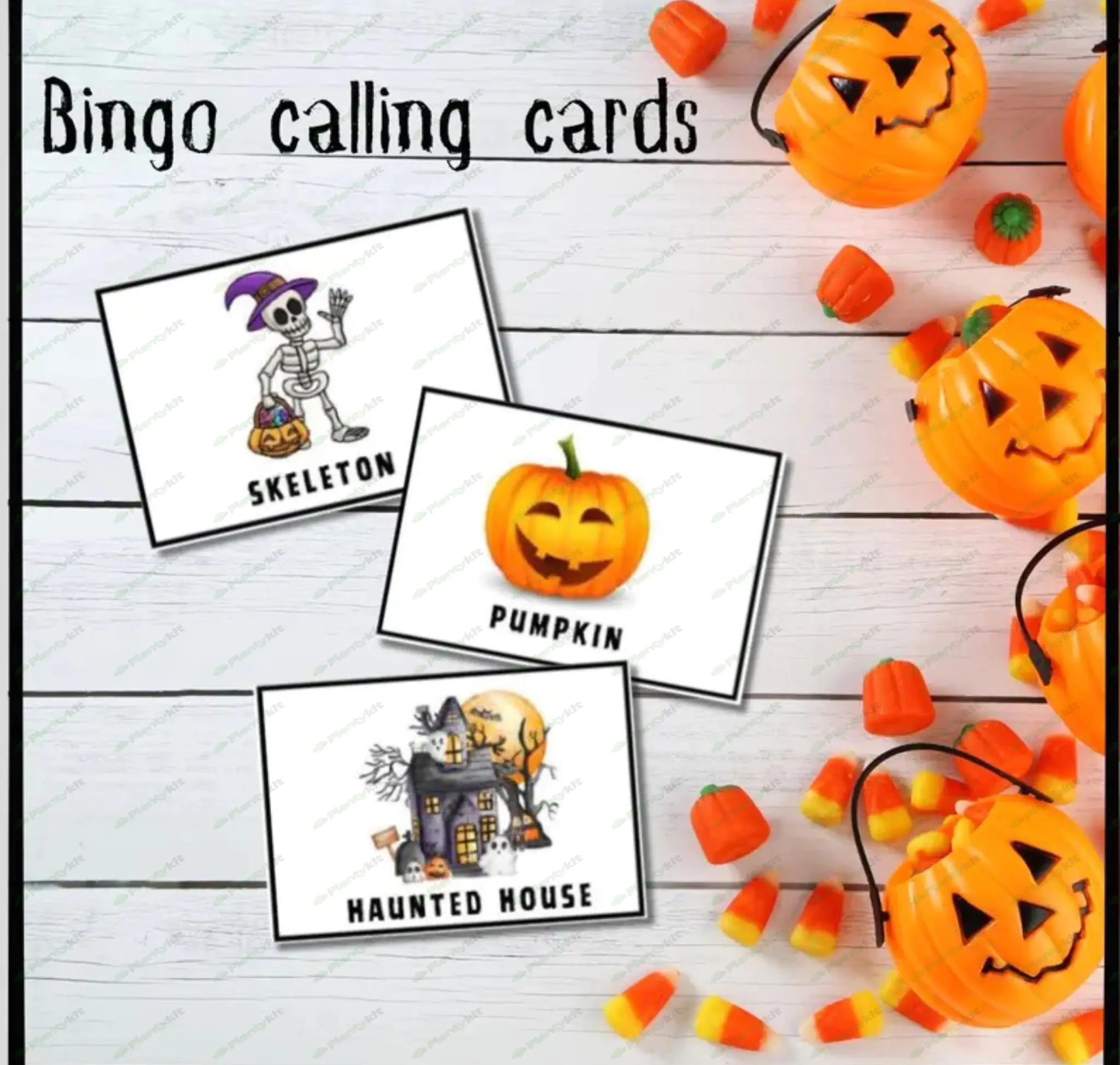 Halloween Bingo, Halloween Activity, Kids Halloween Party Game, Halloween Classroom Activity, Hallow