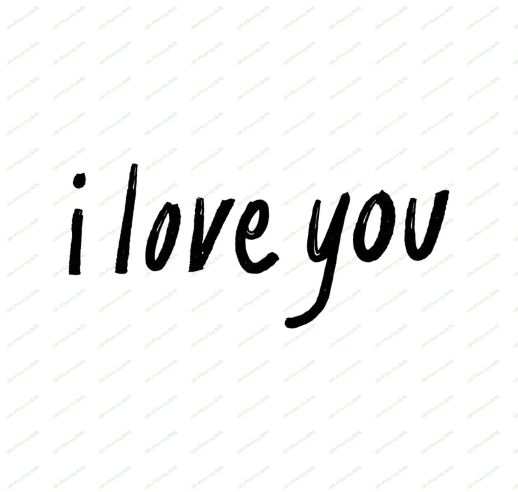 I Love You Text Images - 6 Beautiful Images - Instant Downloads in SVG, PNG, EPS, and jpg Formats -