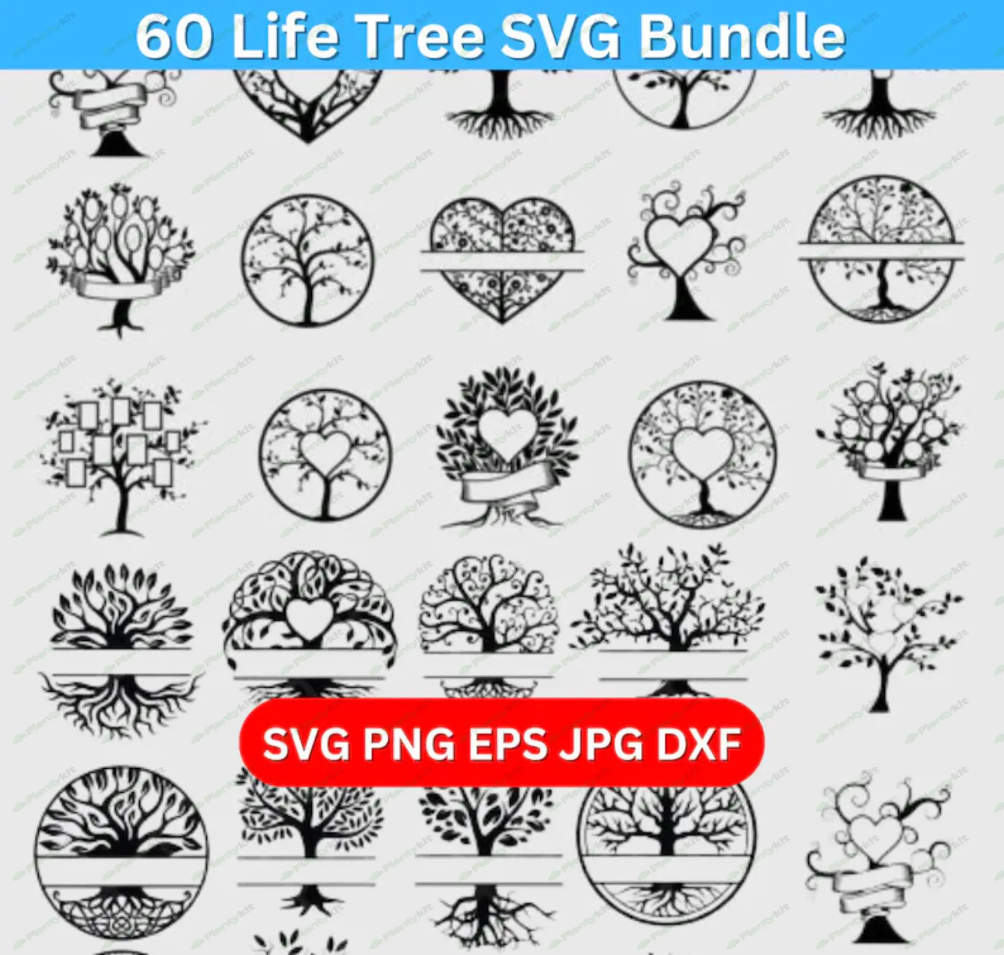 Family Tree Svg Bundle, Tree Of Life Svg, Family Tree Branch, Cut Files For Cricut, Family Tree Clip