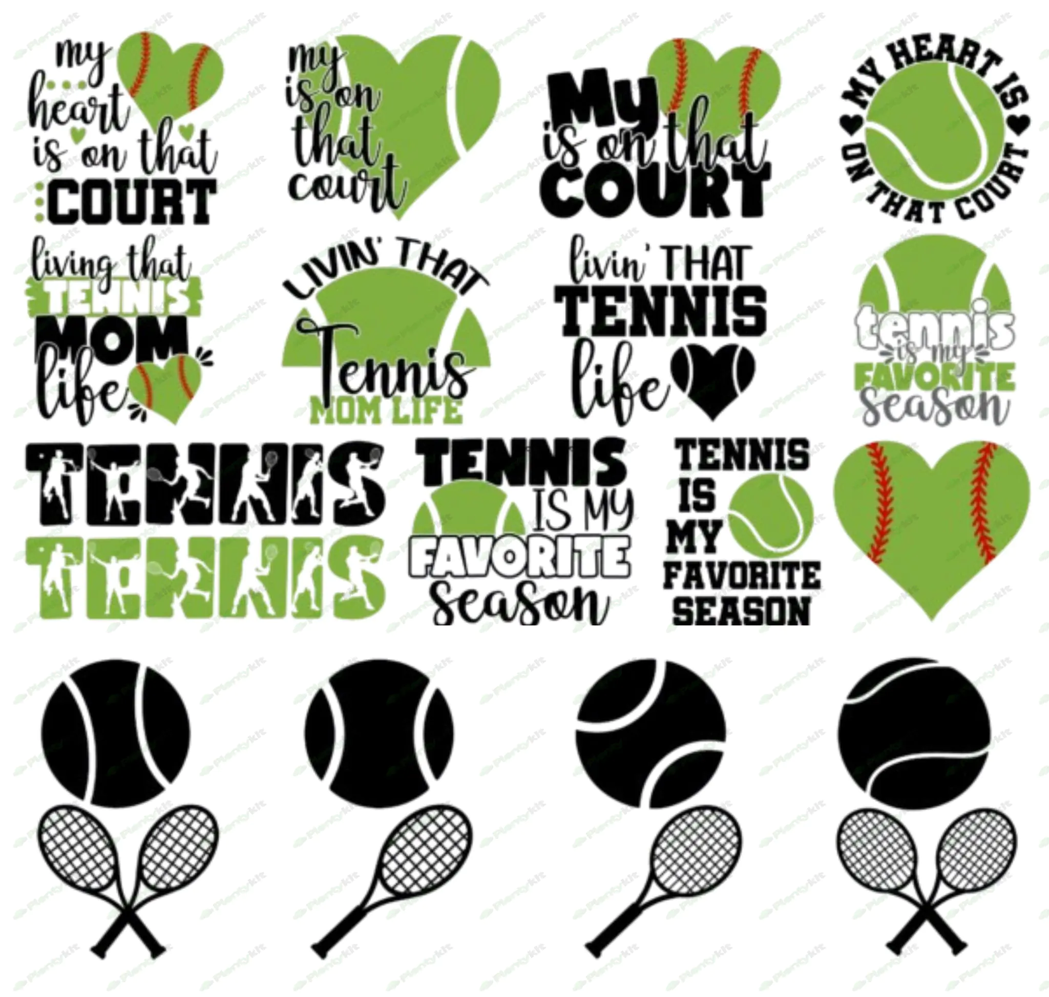 Tennis SVG Bundle, Tennis Ball svg, Tennis Mom svg, Tennis quotes svg, Love Tennis SVG, Tennis Racke