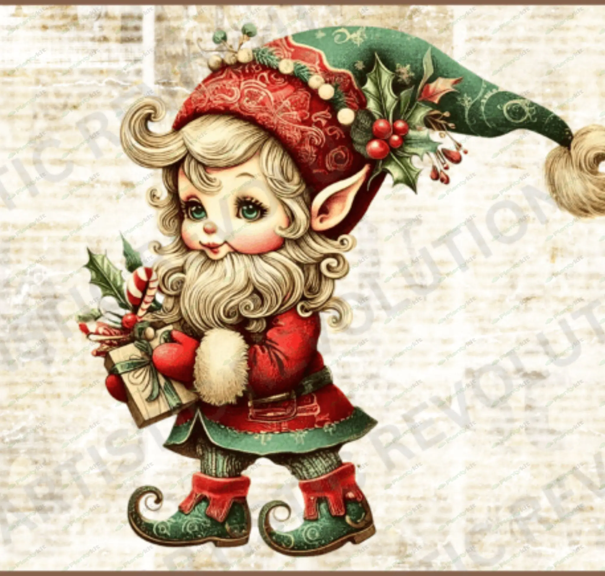 "Christmas Vintage Clipart – Classic Holiday Graphics for Your Festive Projects"