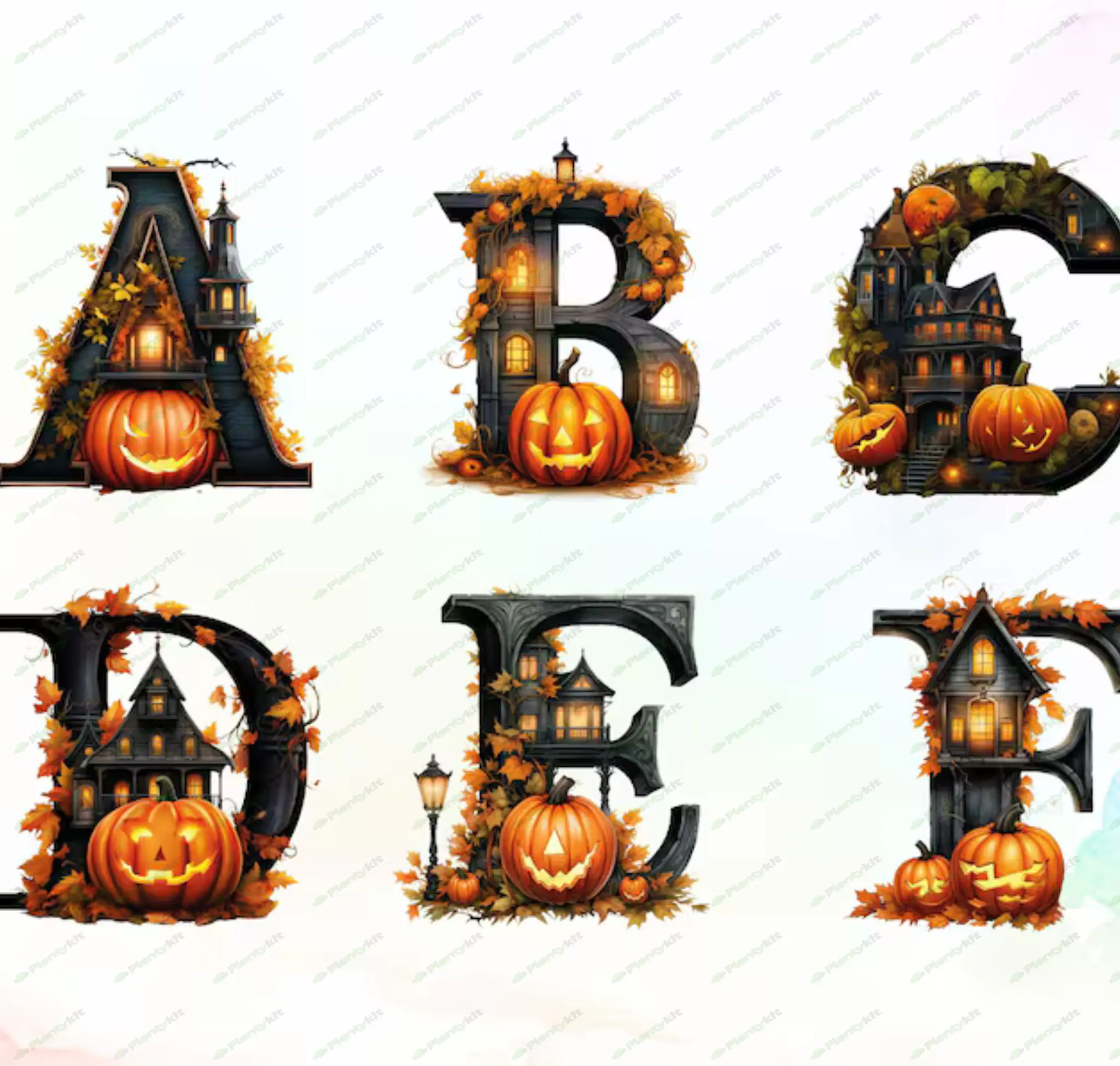 Halloween Letters Halloween Clipart Halloween Font Spooky Season Png Pumpkin Alphabet Png Printable