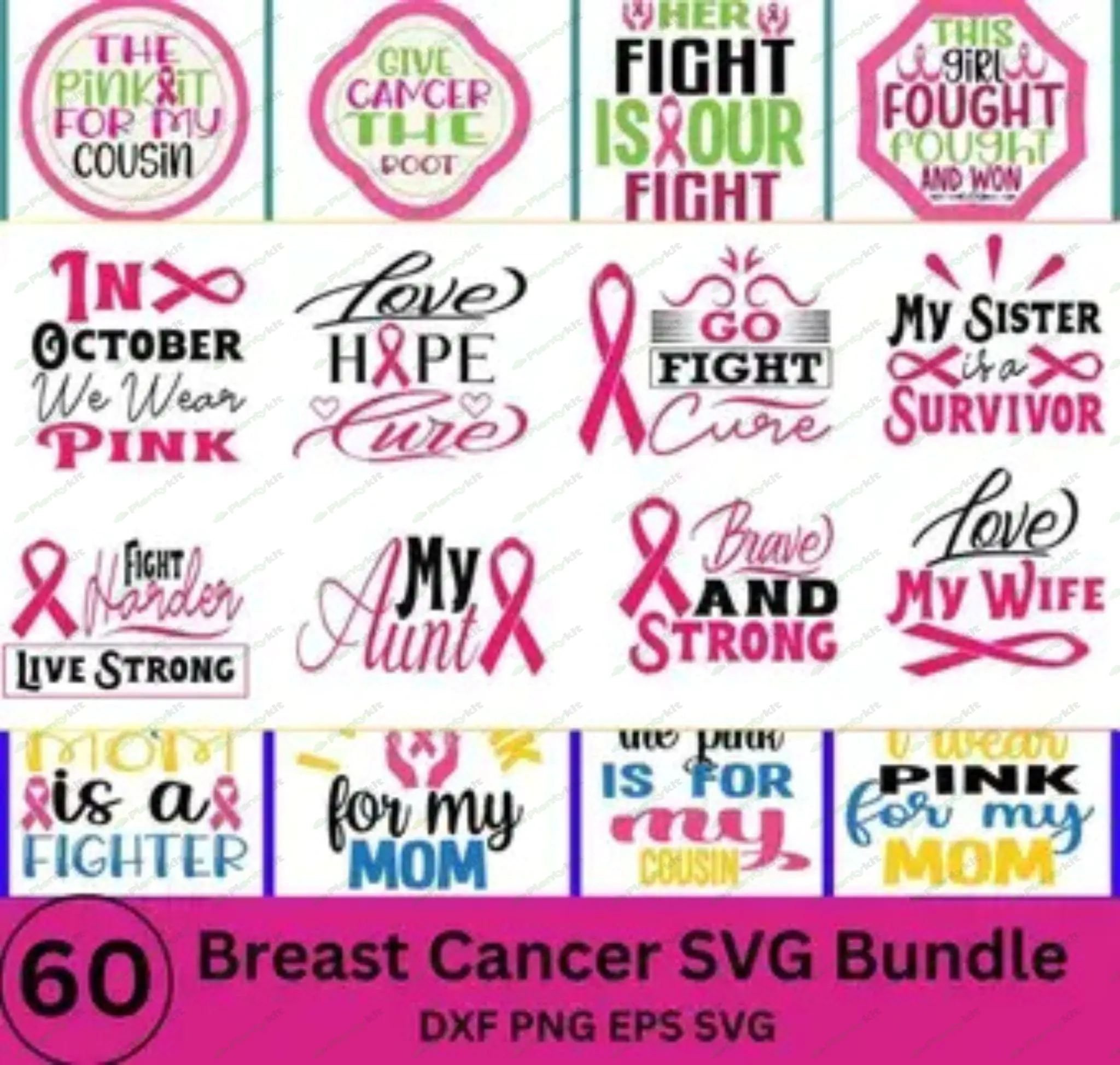 Bundle Breast Cancer Football Pink Out png, Breast Cancer PNG, Pink ribbon Png, American Football