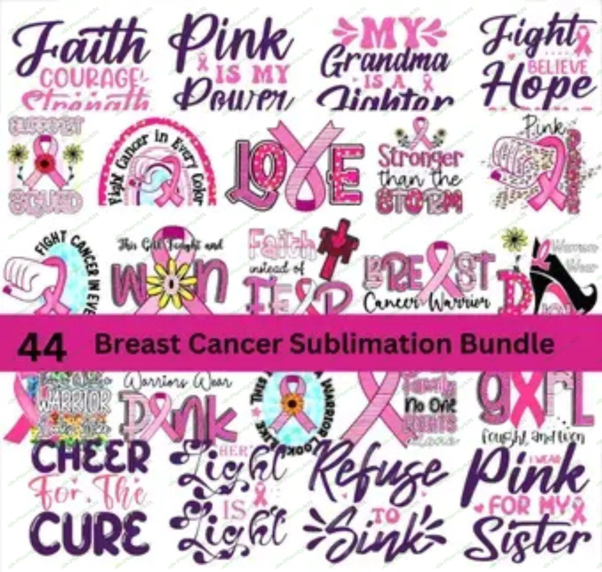 Breast Cancer SVG Bundle, Cancer SVG, Cancer Awareness, Instant Download, Ribbon,Breast Cancer Shirt