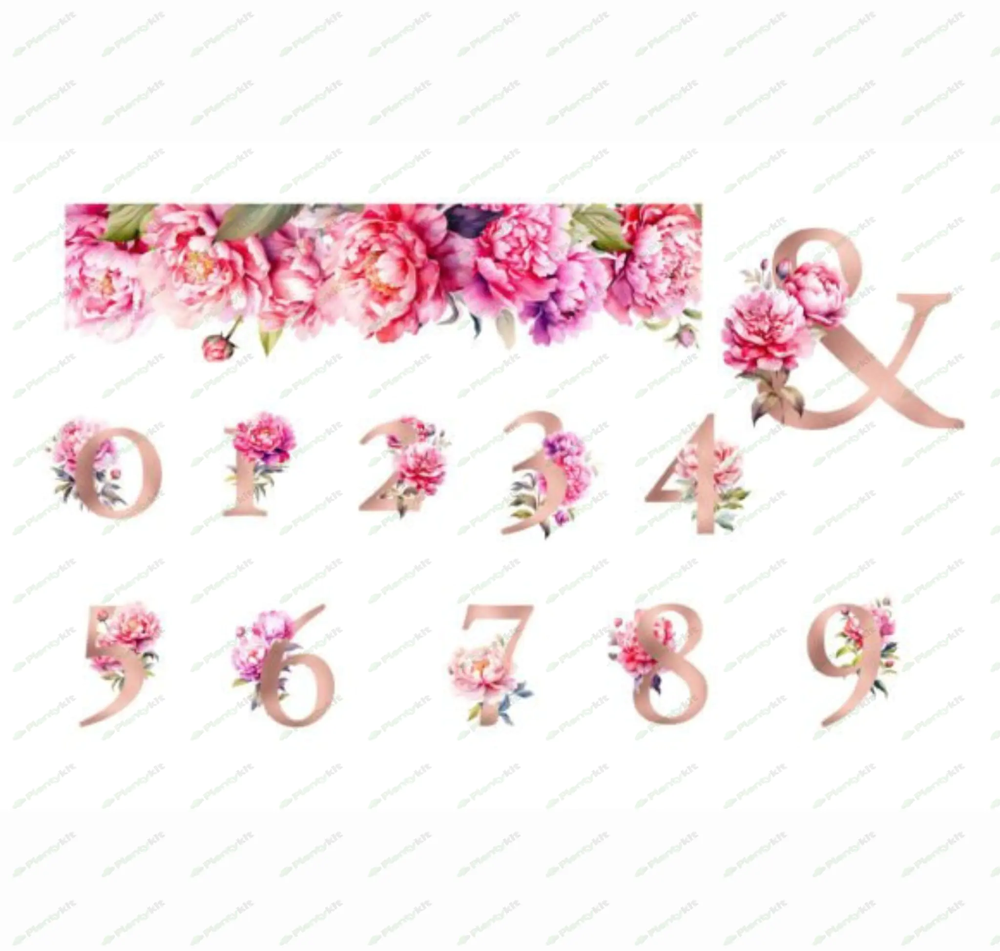 75 Golden Alphabet Printable with Peonies – Elegant Floral Alphabet Art for Home Décor, Invitations,